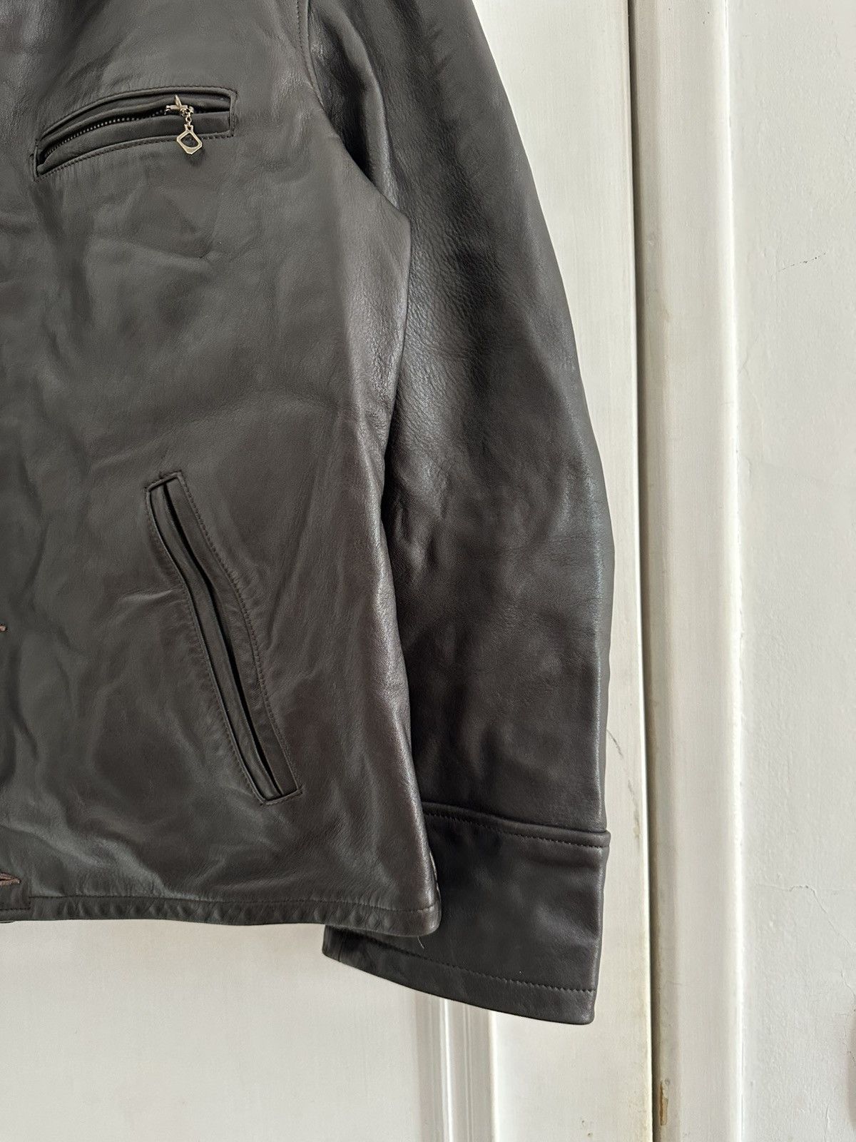 Thedi Thedi Vintage Military Army Style Cropped Leather Jacket Size US M / EU 48-50 / 2 - 11 Thumbnail