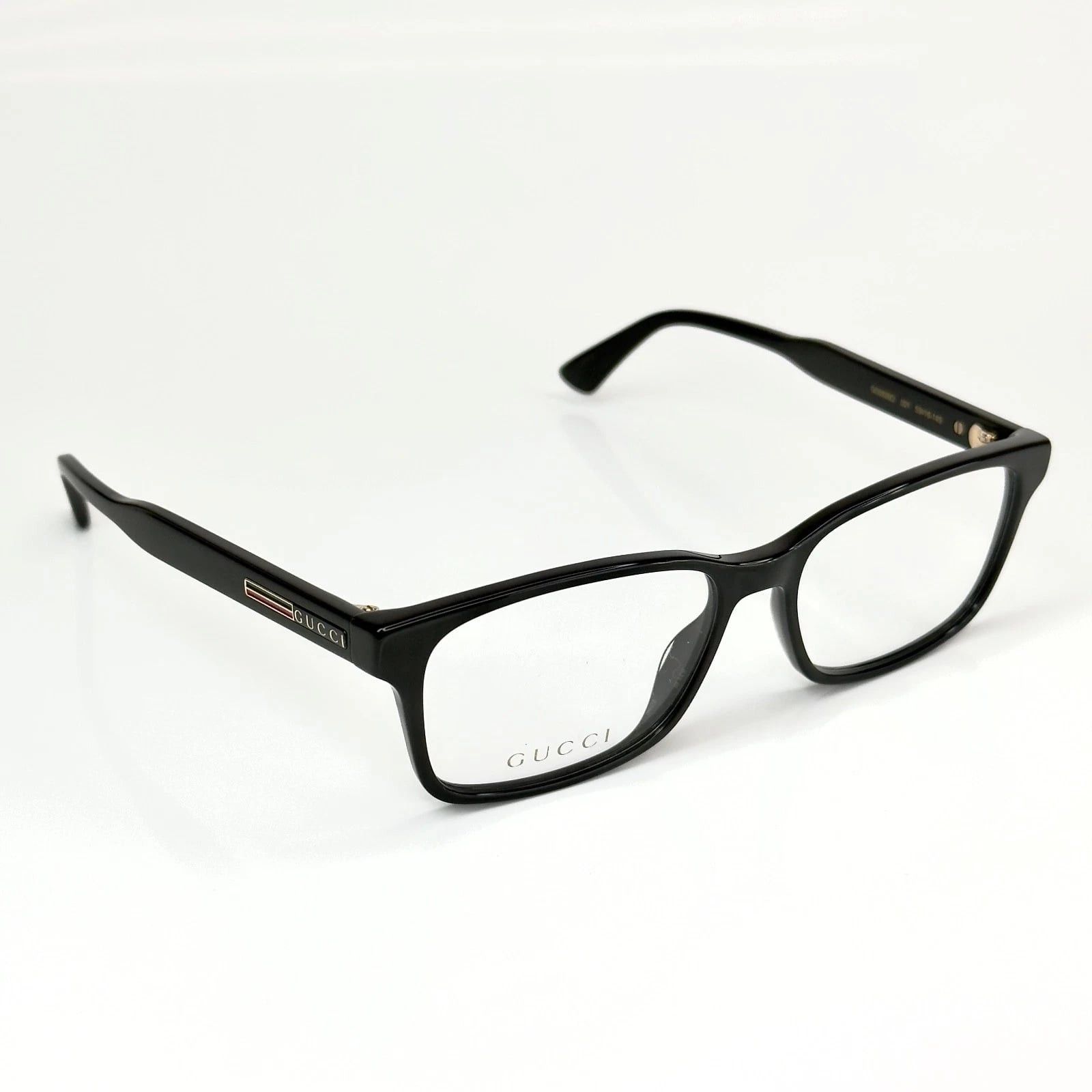 Gucci GUCCI GG0826O 0826 Black Rectangular Eyeglasses 001 Frame Size ONE SIZE - 5 Thumbnail