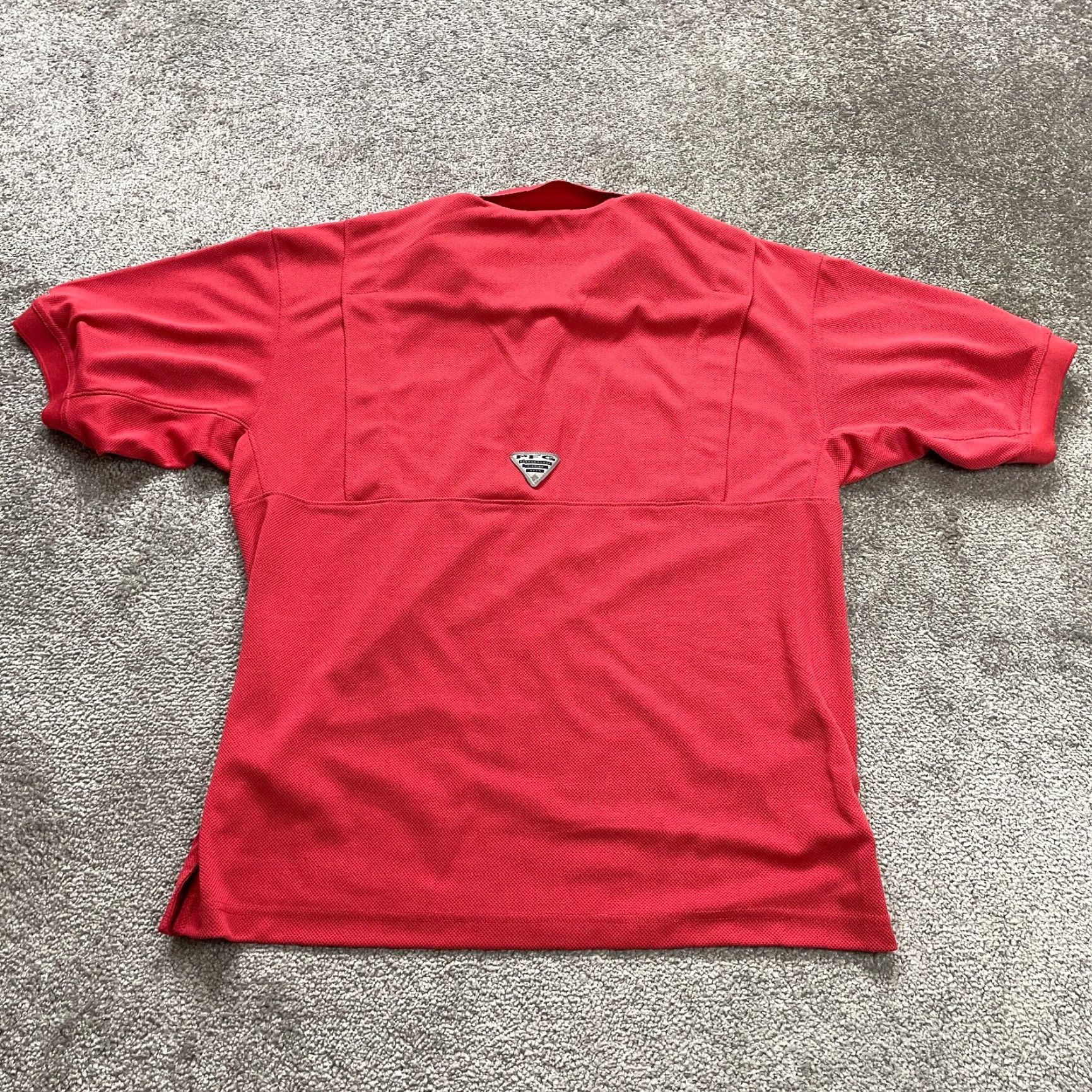 Vintage Columbia PFG Omni Shade Polo Shirt Fishing Red Medium Mens Size US M / EU 48-50 / 2 - 2 Thumbnail