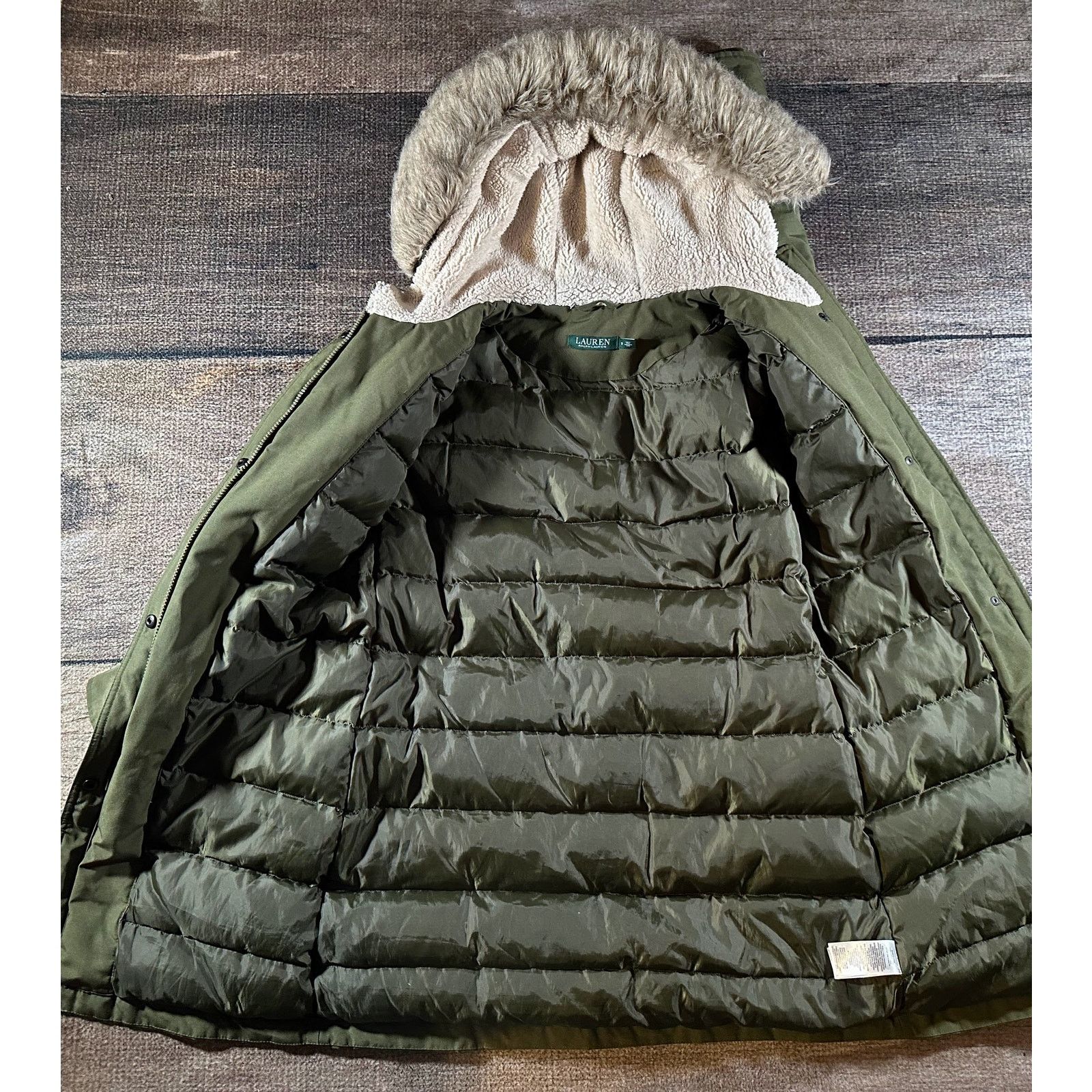Lauren Ralph Lauren Lauren Ralph Lauren Womens Coat Down Jacket Faux Fur Parka Size S / US 4 / IT 40 - 6 Thumbnail