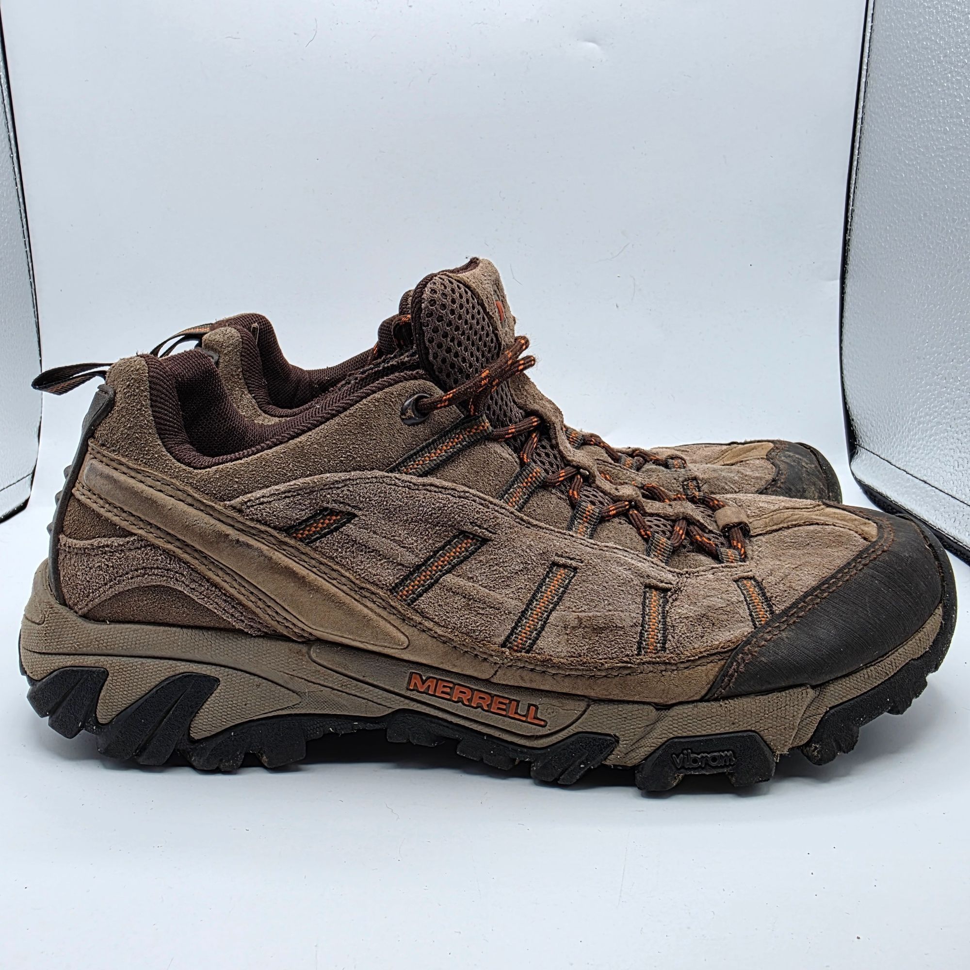 Merrell Merrell Boulder Mens Size 10 Brown Shoes Vibram Soles Campin Size US 10 / EU 43 - 12 Thumbnail