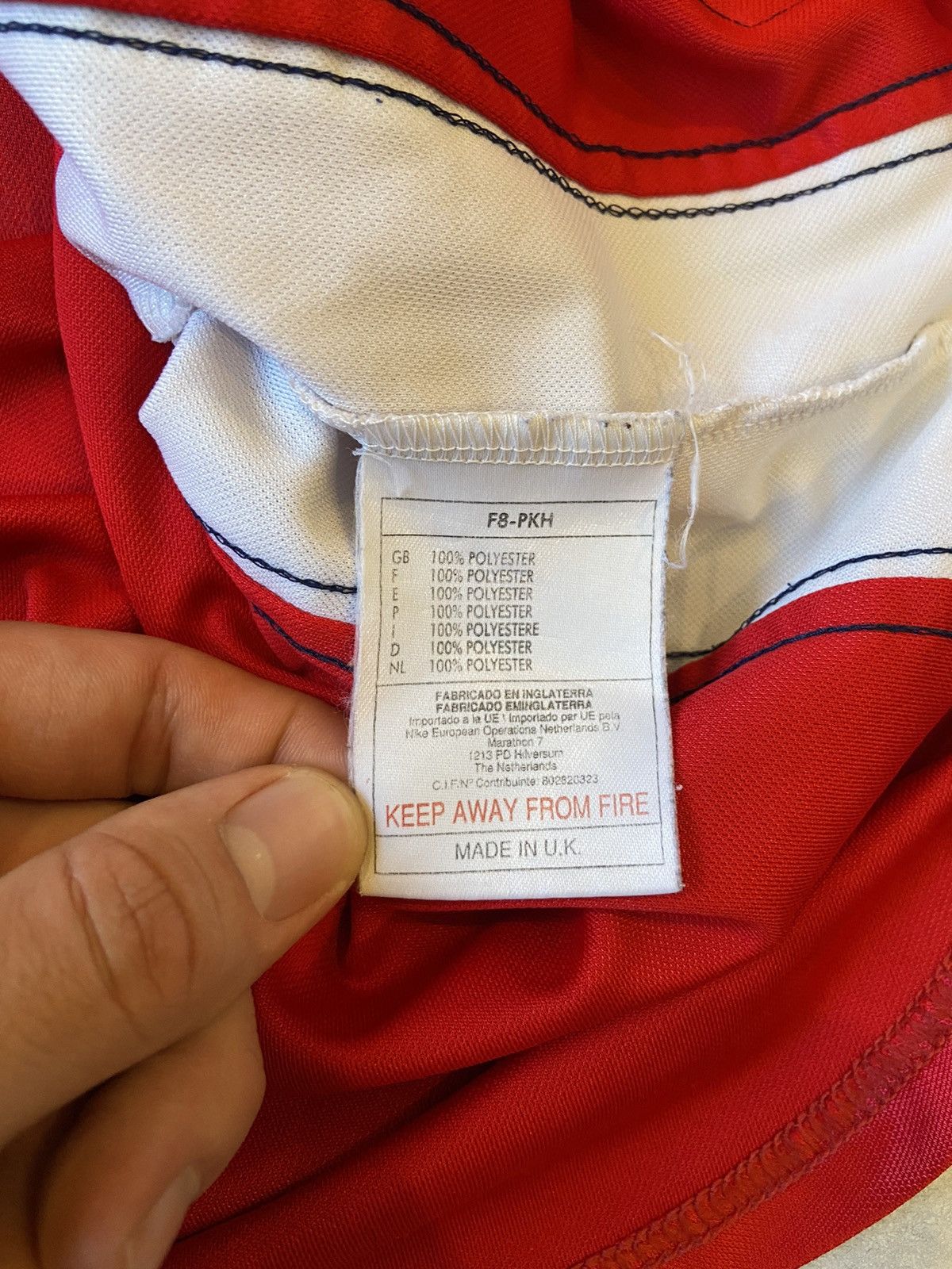 Vintage Nike Arsenal JVC 98/99 Home Vintage Soccer Jersey Made in UK Size US S / EU 44-46 / 1 - 9 Thumbnail