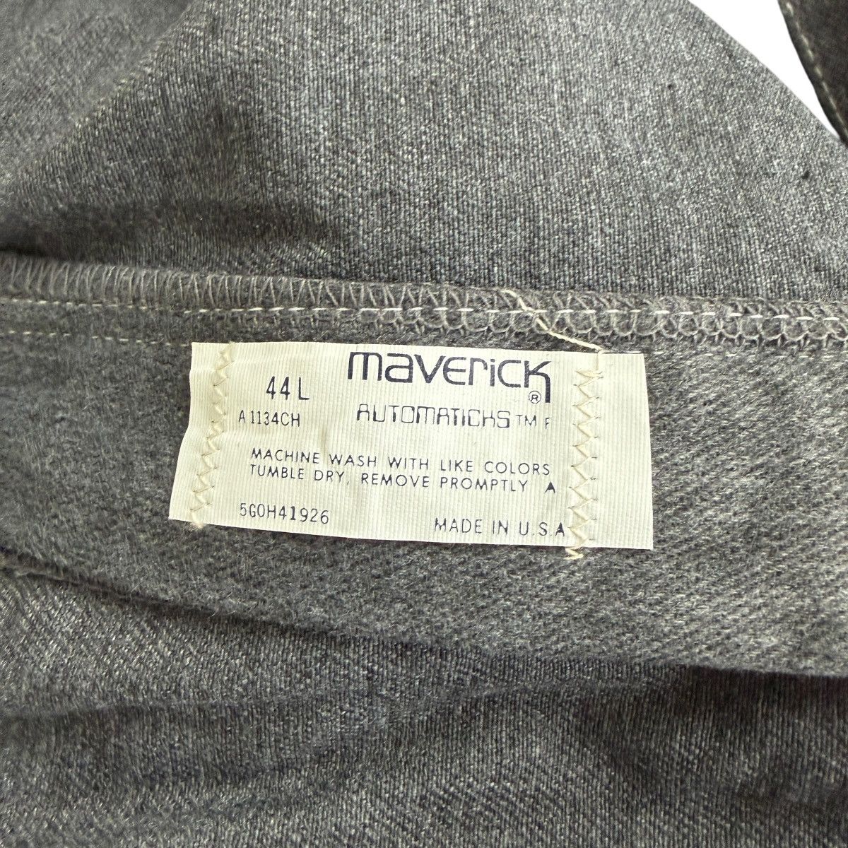 Vintage Vintage 70s Maverick Automaticks Gray Straight Jeans 42x31 Size US 42 / EU 58 - 4 Thumbnail