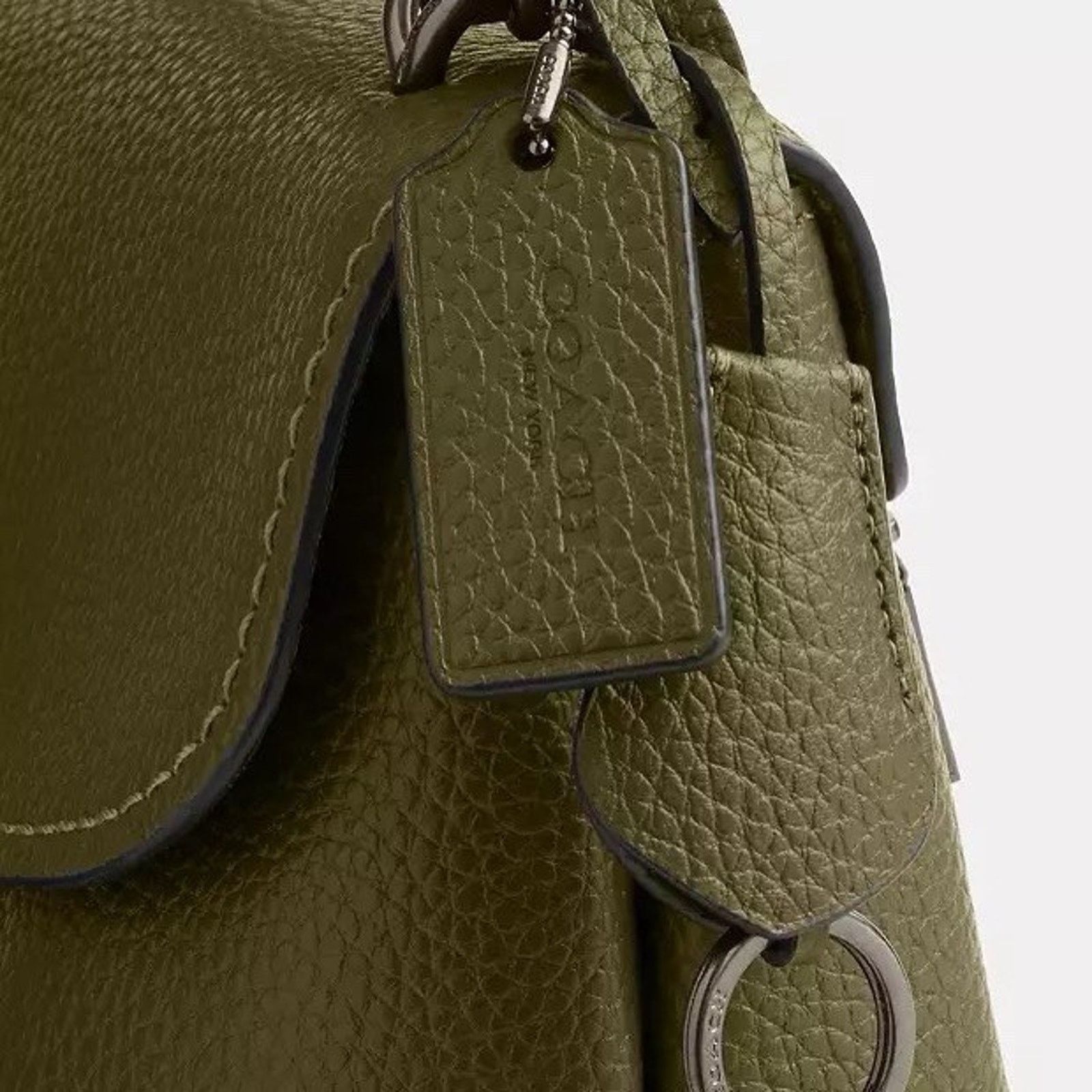 Coach NWT Coach Emory Top Handle Bag leather CCE53 QBOLV Olive Size ONE SIZE - 13 Thumbnail