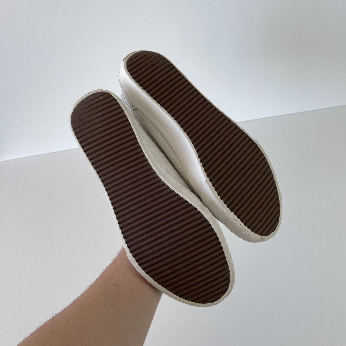 Thom Browne Thom Browne Hi-Top Canvas Broqued Trainer Sneakers White Size US 8 / EU 41 - 7 Thumbnail