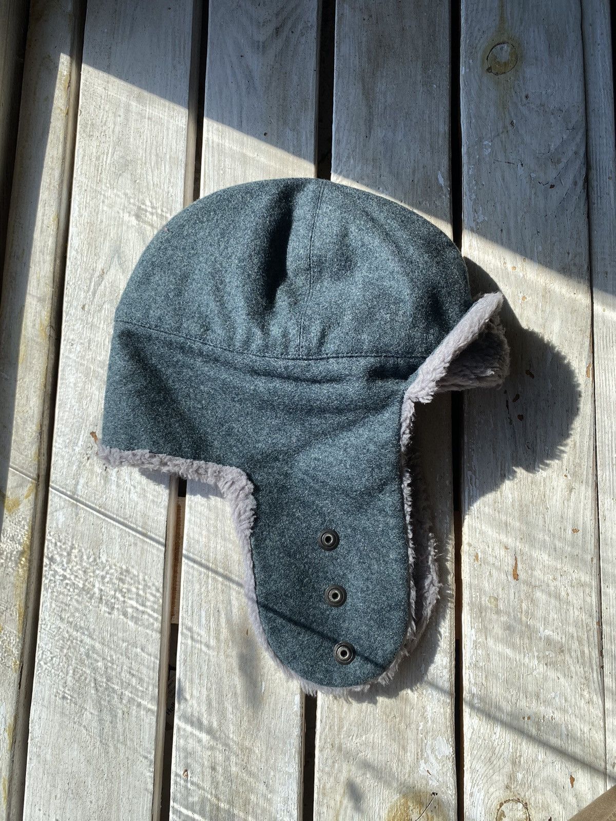 Hysteric Glamour × Japanese Brand × Vintage Y2K HYPE Army FUZZY MOHAIRE AVIATOR USSR USHANKA HAT bubble Size ONE SIZE - 3 Thumbnail