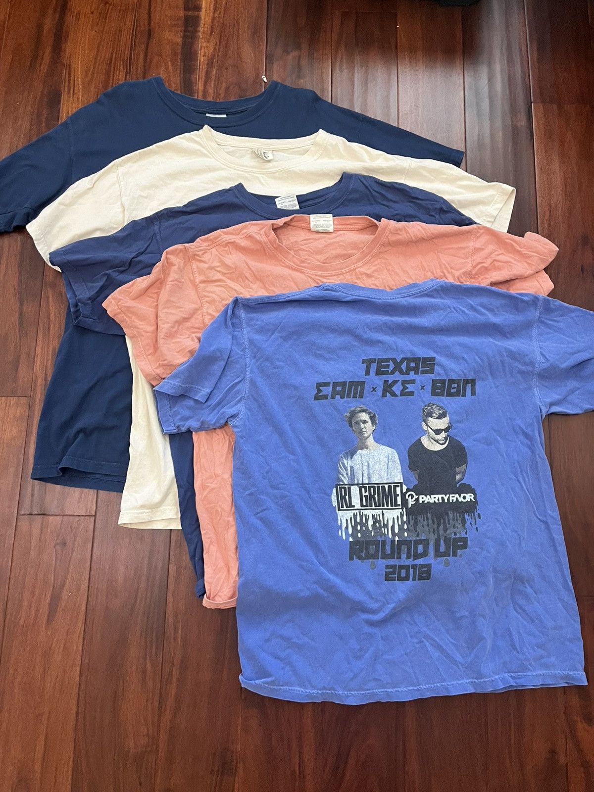 Comfort Colors BULK Fraternity x Sorority Shirts - 5 TEXAS LONGHORNS Size US L / EU 52-54 / 3 - 1 Thumbnail