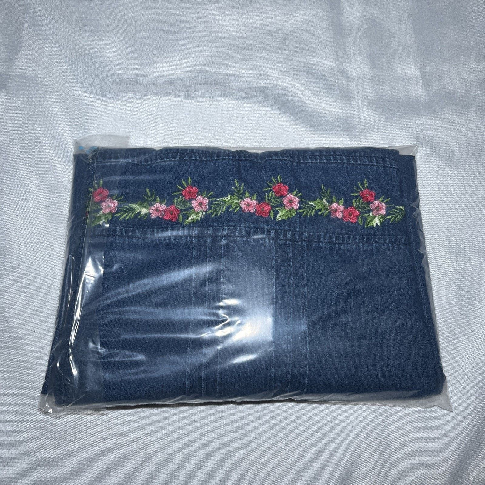 Other VTG Erika Floral Embroidered Denim Dress Midi Maxi Size PM Size M / US 6-8 / IT 42-44 - 8 Thumbnail