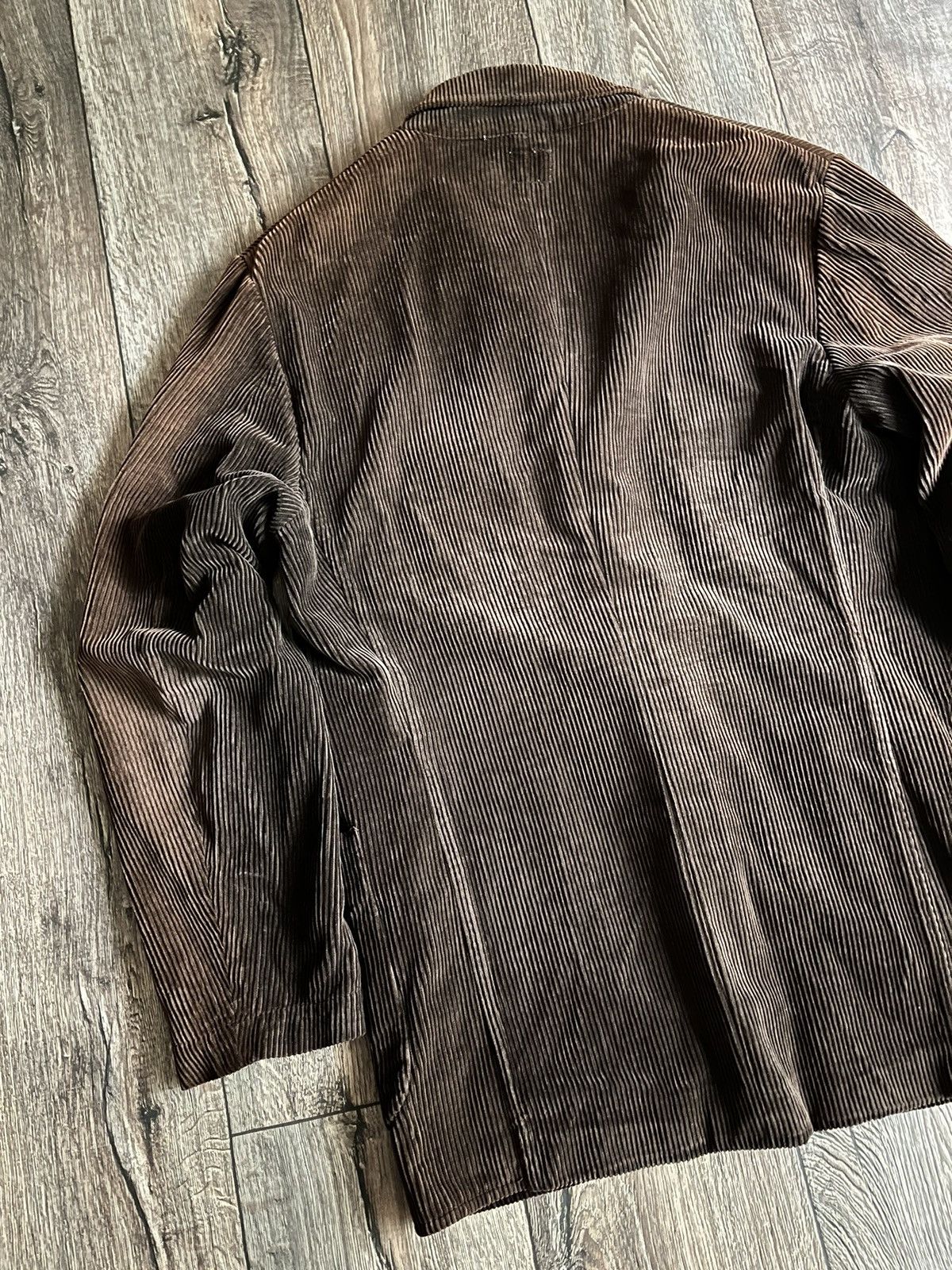 C.P. Company × Massimo Osti Vintage 00s C.P. Company 3 Buttons Velvet Italian Blazer Size 52R - 11 Thumbnail