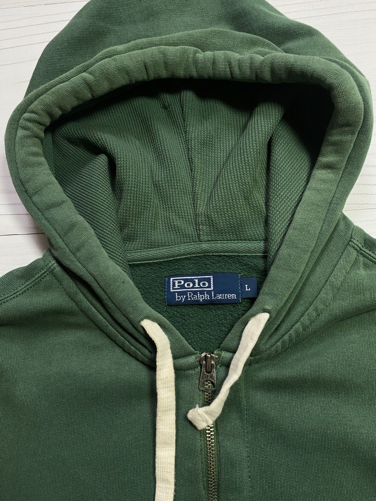 Polo Ralph Lauren Vintage Polo Ralph Lauren faded y2k zip hoodie Size US L / EU 52-54 / 3 - 3 Thumbnail