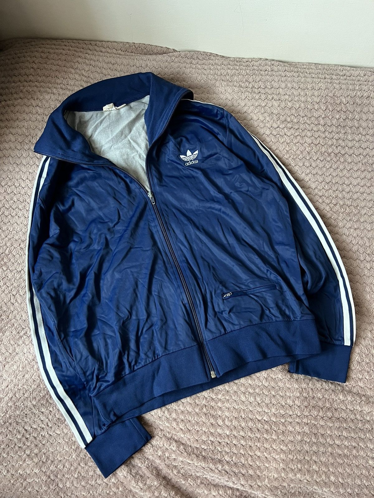 Adidas × Vintage Adidas vintage 70s 80s track jacket blue y2k style original Size US M / EU 48-50 / 2 - 3 Thumbnail
