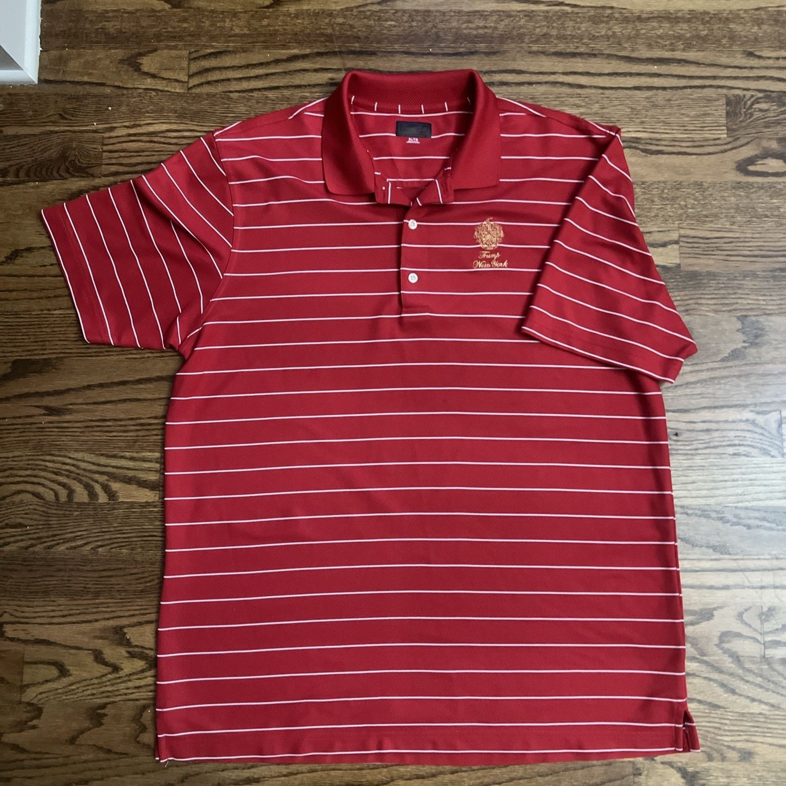Greg Norman TRUMP National NEW YORK w/Gold embroidery RARE Polo Sz XL Size US XL / EU 56 / 4 - 3 Thumbnail