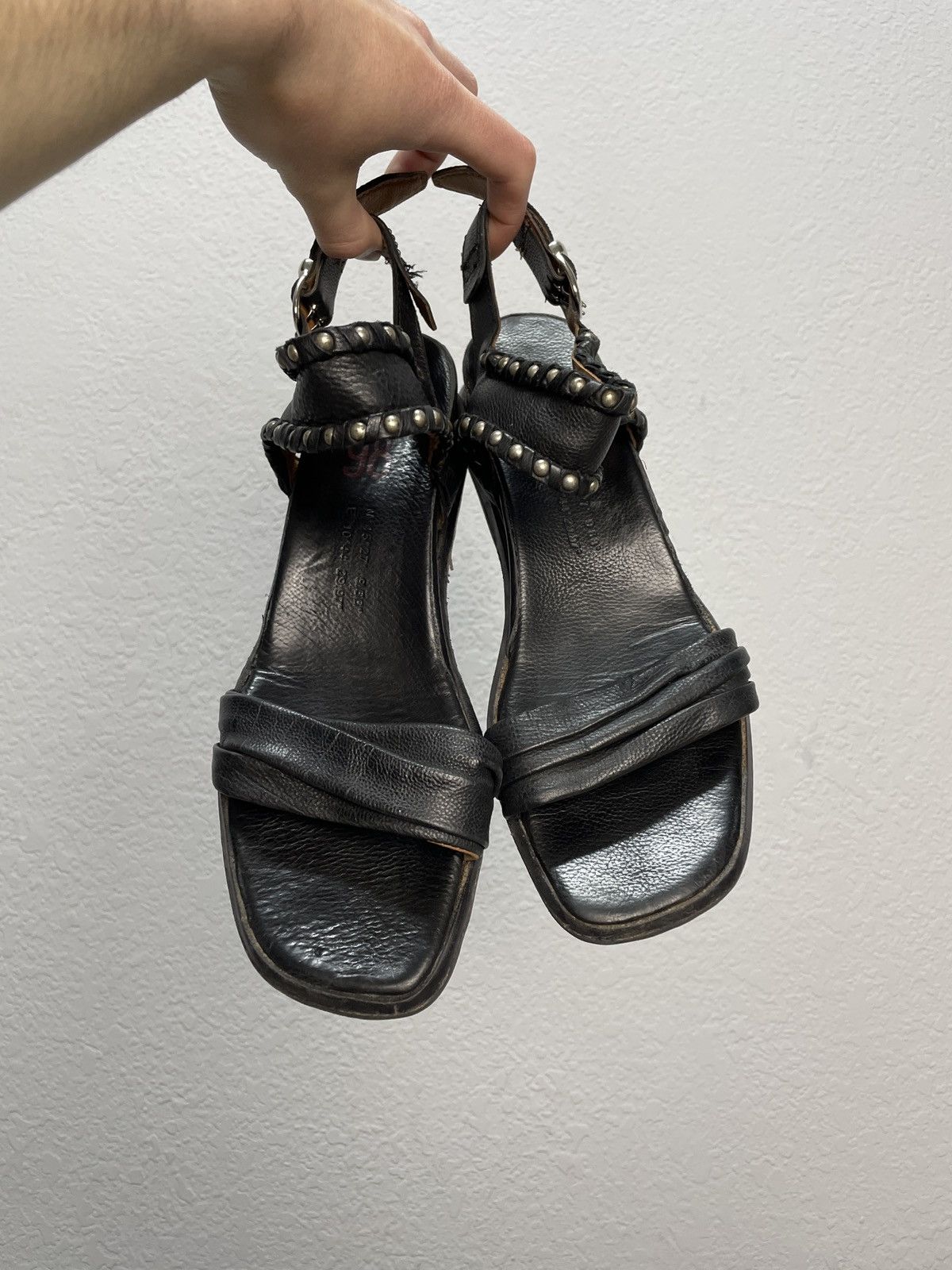 Vintage AS 98 Guidi Style Sandal High Leather Biker Boots