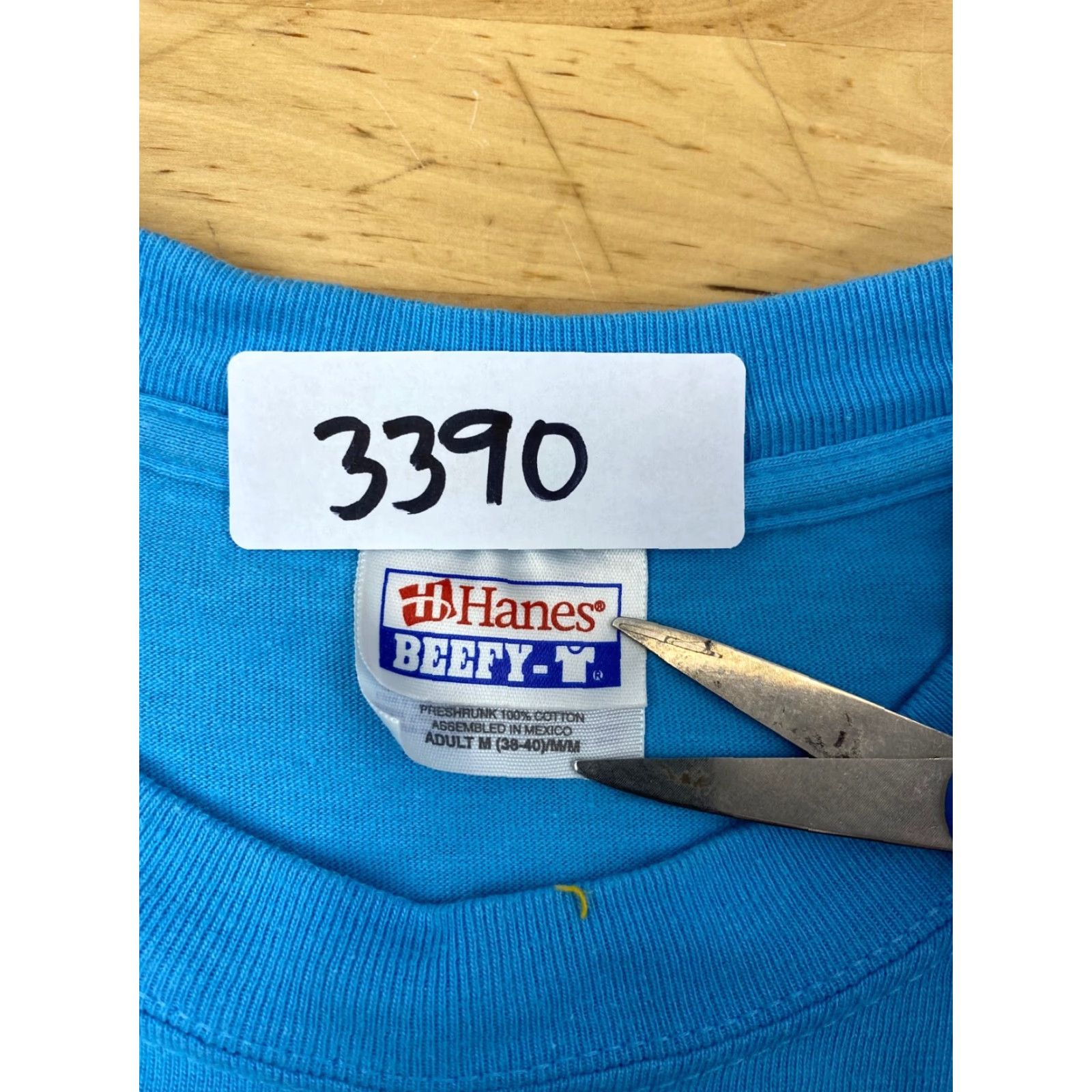 Hanes VINTAGE Hanes T-Shirt Aqua Blue Crew Neck Short Sleeve MLDF Festival Women M Size Size M / US 6-8 / IT 42-44 - 2 Thumbnail