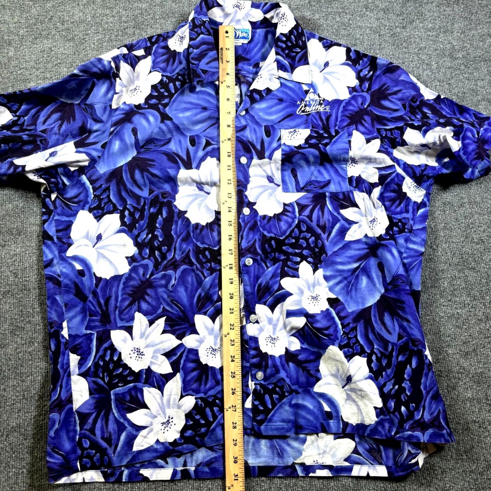Vintage VTG 9th Wave Button-Up Shirt Women 2X Purple Floral Beach Hawaiian USA Size XXL / US 16-18 / IT 52-54 - 5 Thumbnail