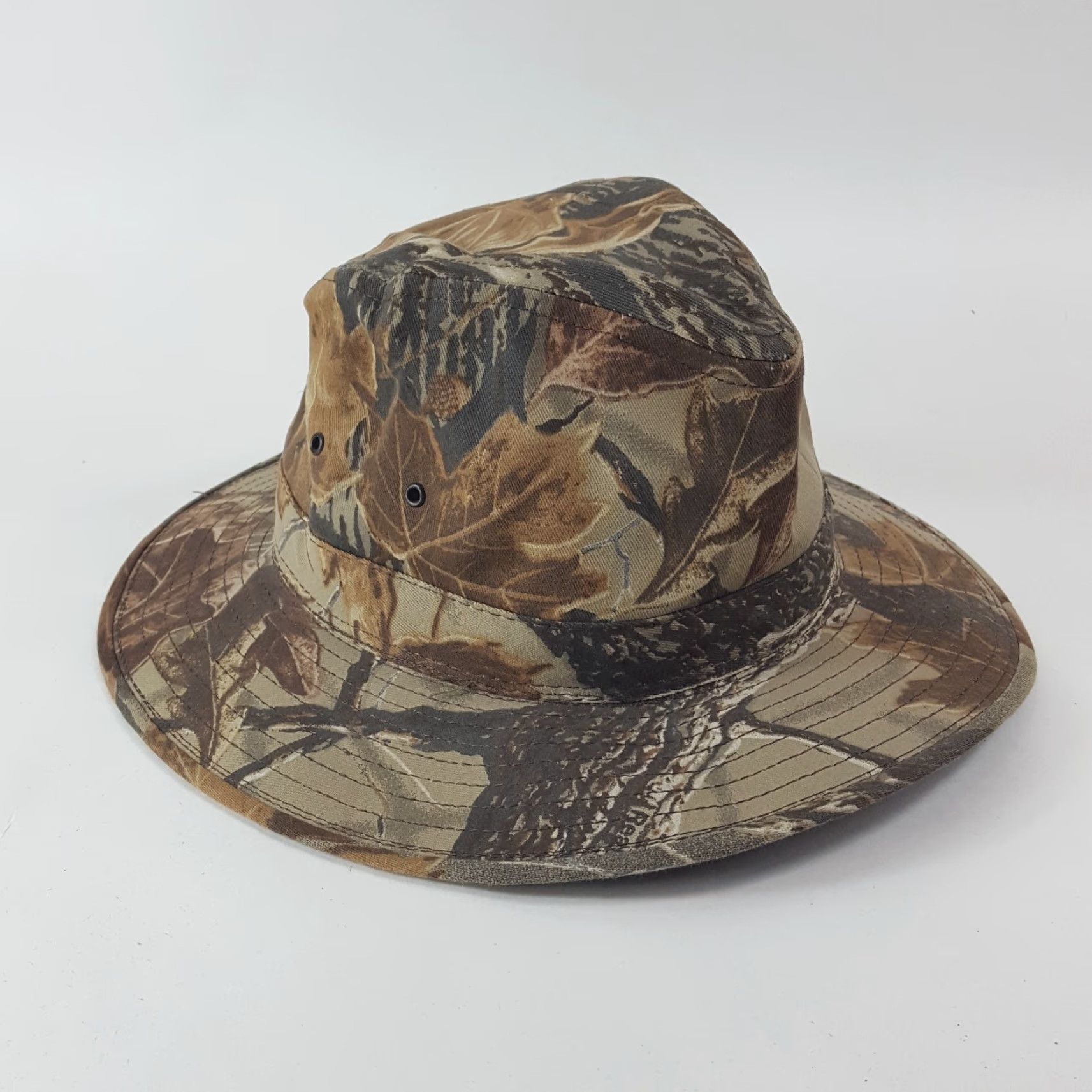 Vintage VINTAGE Mossy Oak Camouflage Hunting Safari Hat Men Adult Medium Outdoor Sun UV Protection Cotton Canvas 90s 00s Y2K Size ONE SIZE - 3 Thumbnail