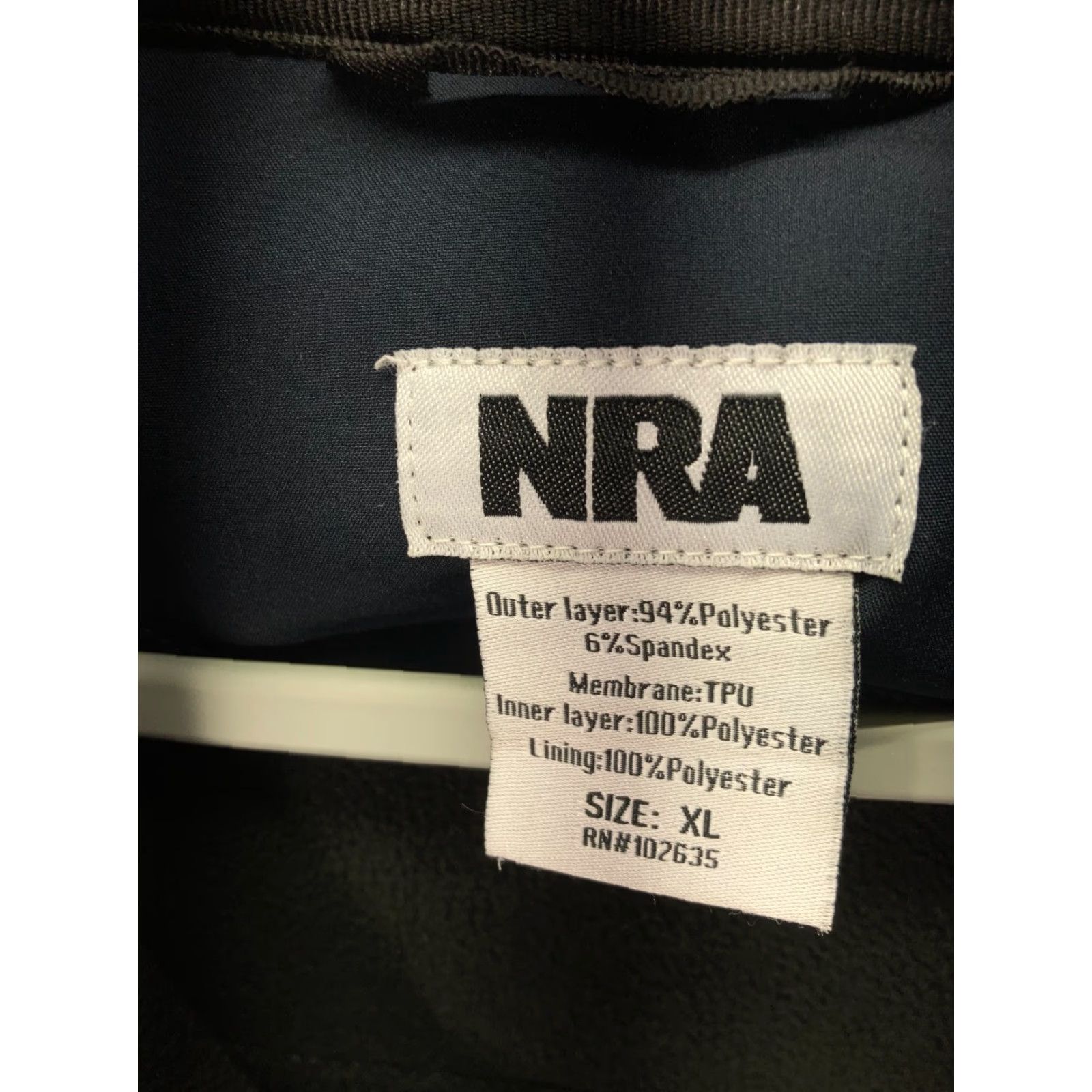 Vintage NRA Full Zip Work Jacket Mens XL Blue Soft Shell Jacket Size US XL / EU 56 / 4 - 6 Thumbnail