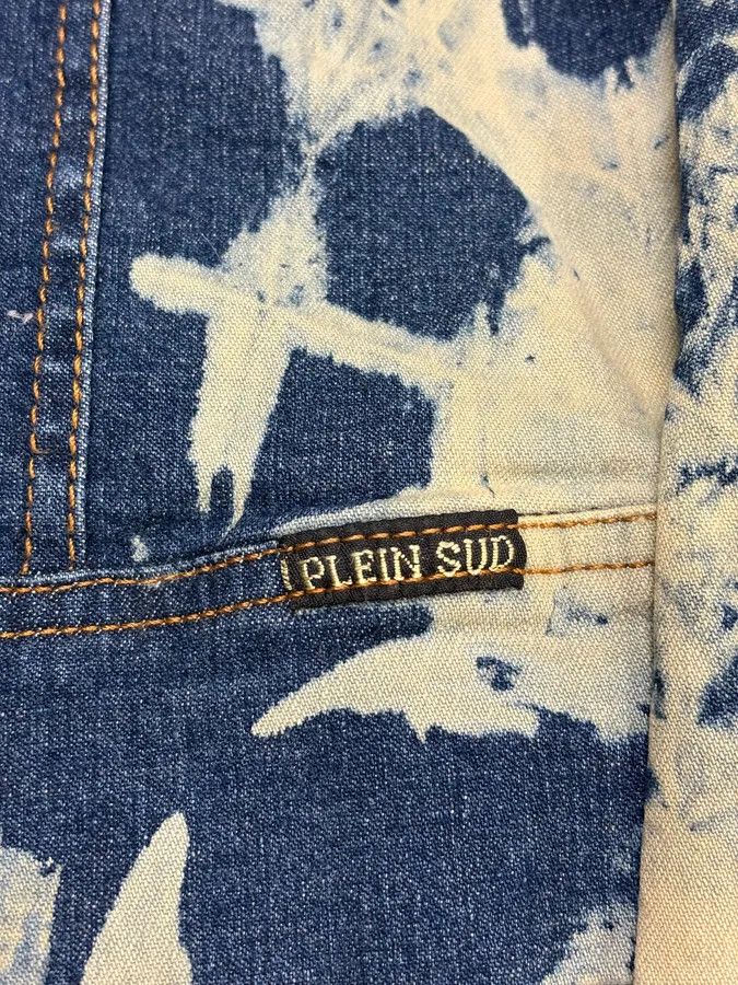 2000s Plein Sud Bleached Denim Jacket