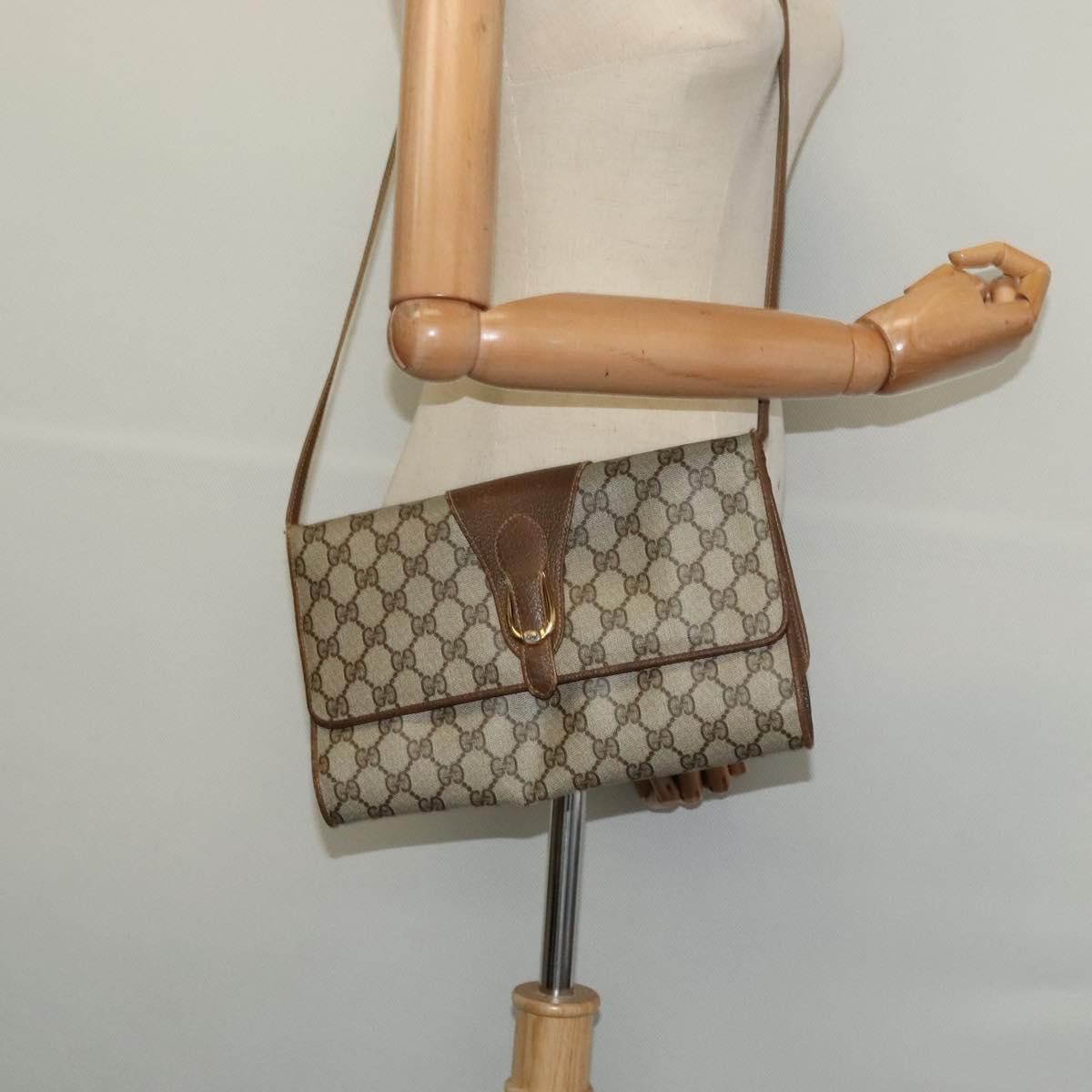 Gucci GUCCI GG Supreme Shoulder Bag Pvc Beige Gold 118 02 050 Size ONE SIZE - 23 Thumbnail