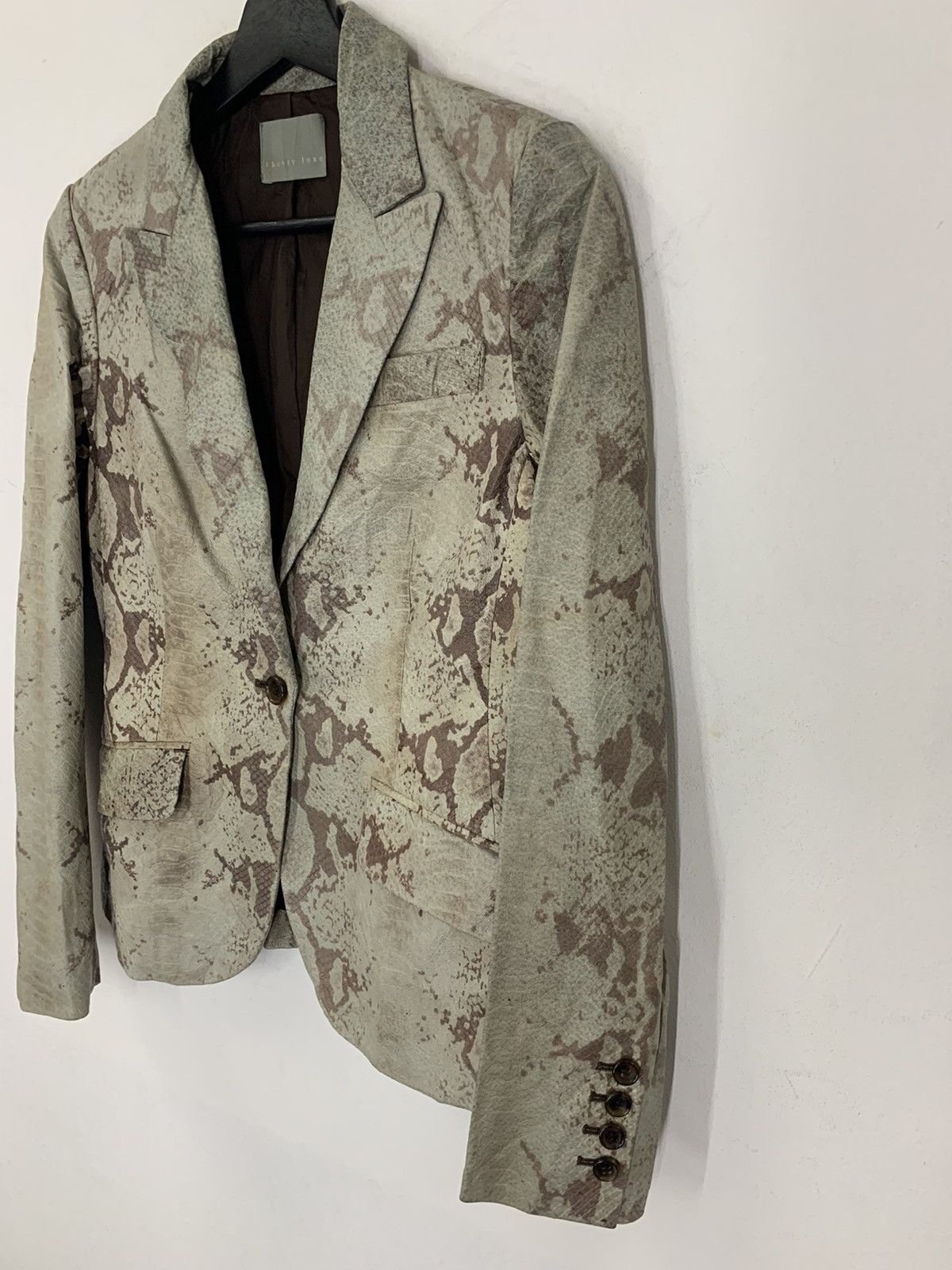 Japanese Brand × Theory Theory Luxe Python Leather Coat Size US XS / EU 42 / 0 - 4 Thumbnail