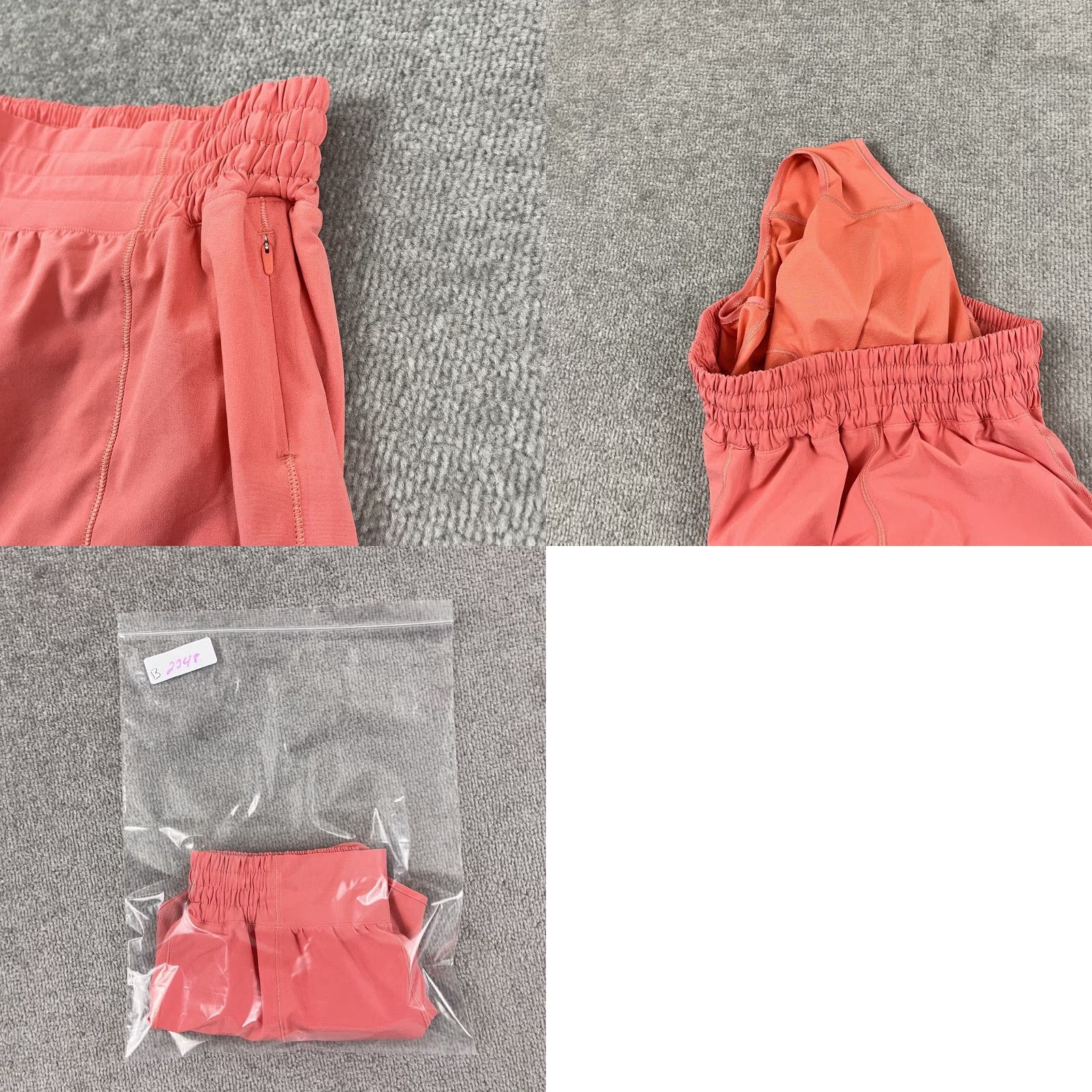 VINTAGE Lululemon Hotty Hot Shorts Womens Size 6 Raspberry 4 Lined High Rise Running Pink