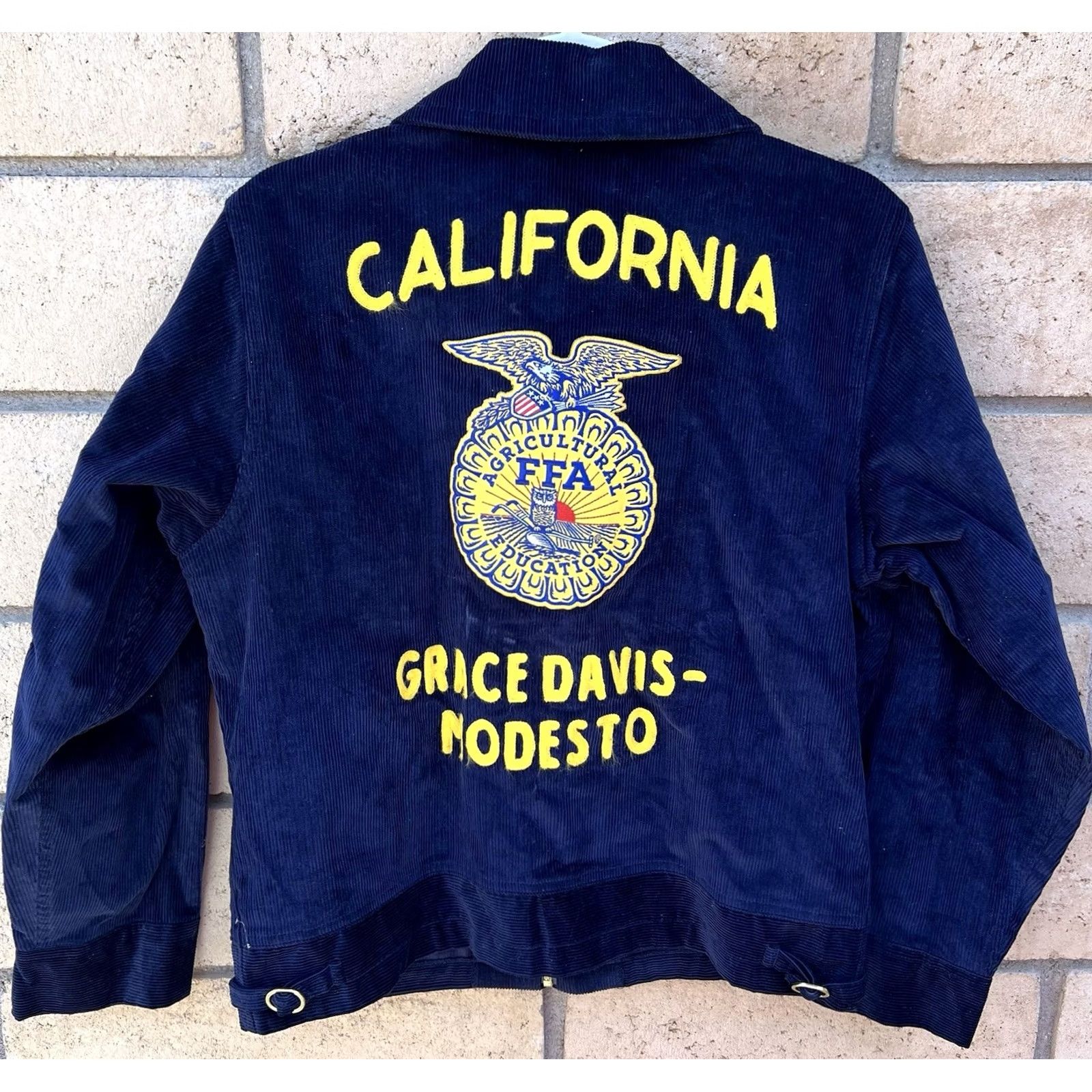 Vintage VINTAGE FFA California Corduroy Jacket Blue 38 Embroidered Size US XXS / EU 40 - 6 Thumbnail