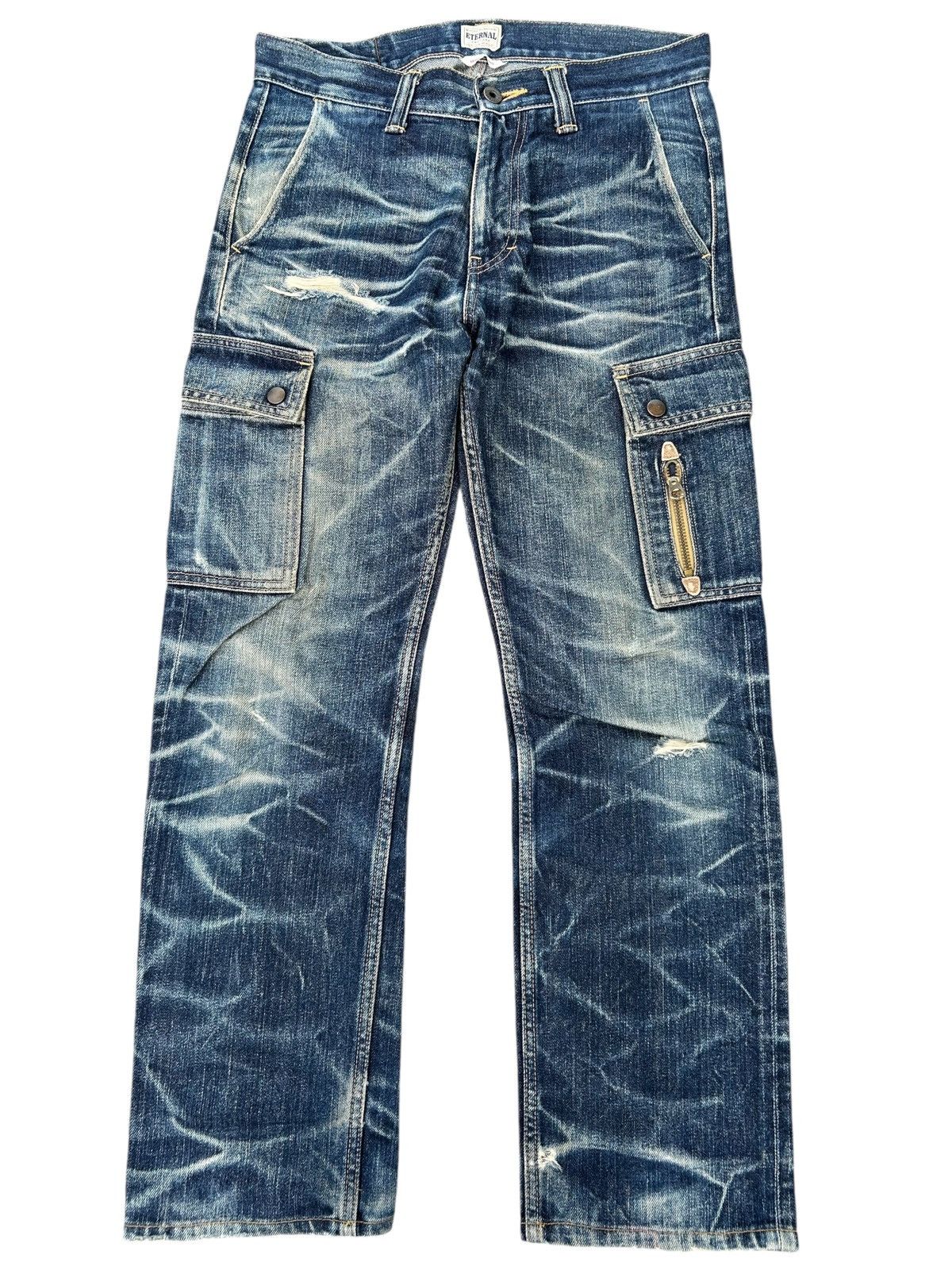 Kapital Vintage ETERNAL Selvedge Distressed Denim Jeans Size US 30 / EU 46 - 1 Thumbnail