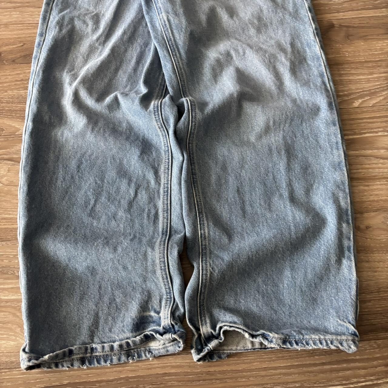 Japanese Brand Crazy Vintage Y2K/2000s Baggy Light Wash Skater Style Denim Jeans! 32x32 Size US 32 / EU 48 - 6 Thumbnail