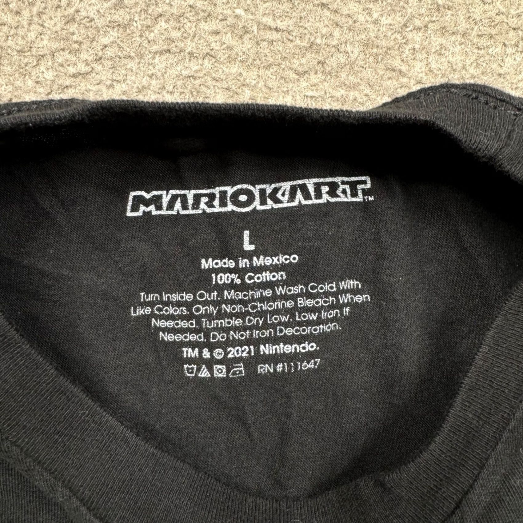 Nintendo Nintendo Mario Kart Shirt L Black Video Game Graphic Tee Men's Casual T Size Size US L / EU 52-54 / 3 - 2 Thumbnail