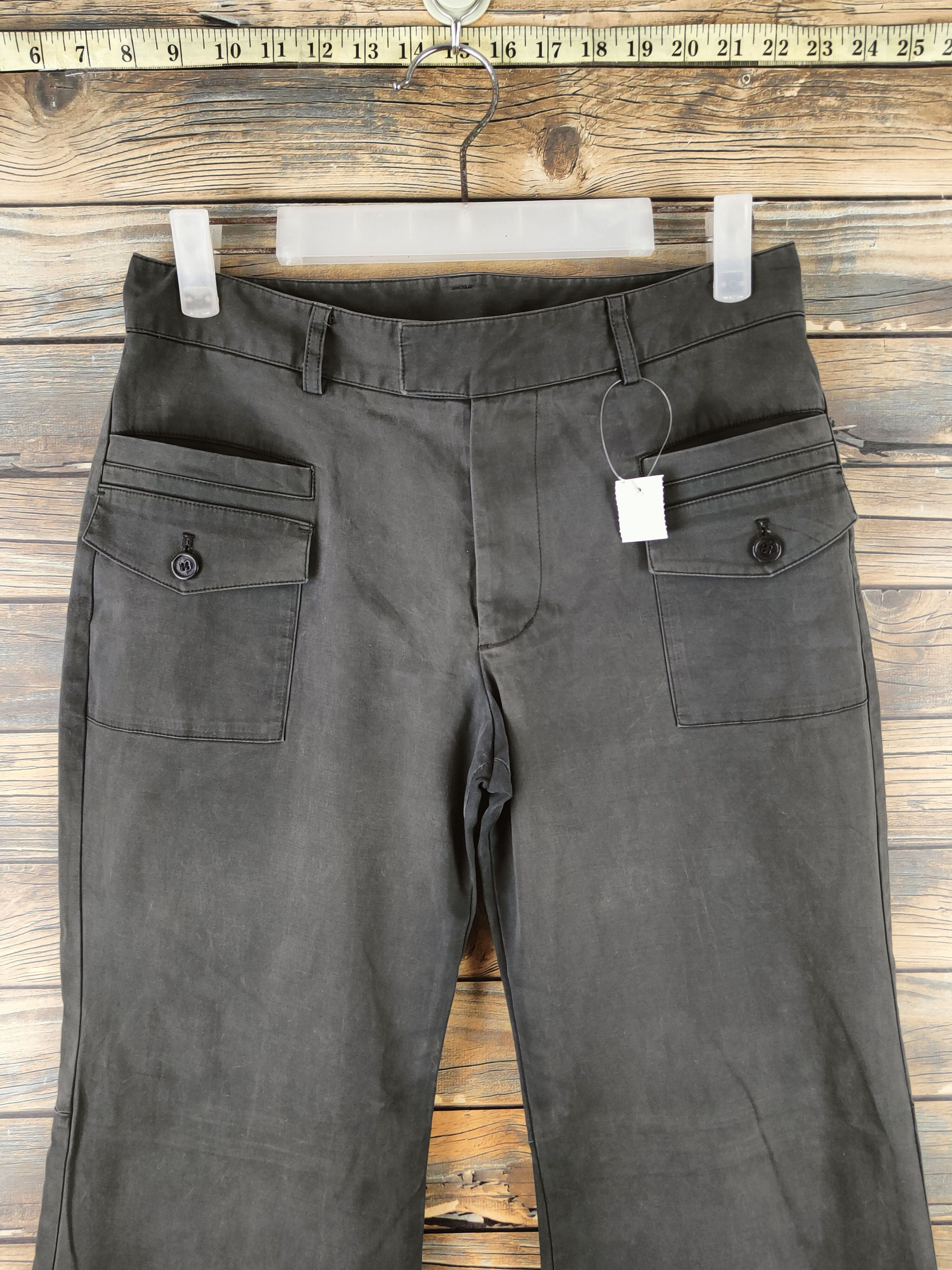 Japanese Brand DL Vingt-trois Black Faded Multipocket Casual Pants #46-309 Size 27" / US 4 / IT 40 - 2 Thumbnail