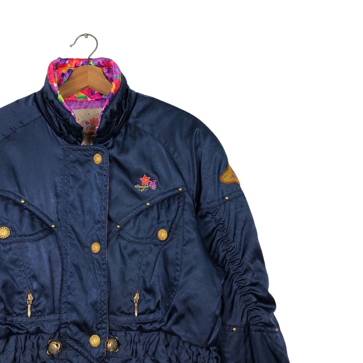Japanese Brand × Vintage Vintage Bomber Jacket Ski Ellesse Multi Colour Cargo Pocket Size US M / EU 48-50 / 2 - 7 Thumbnail