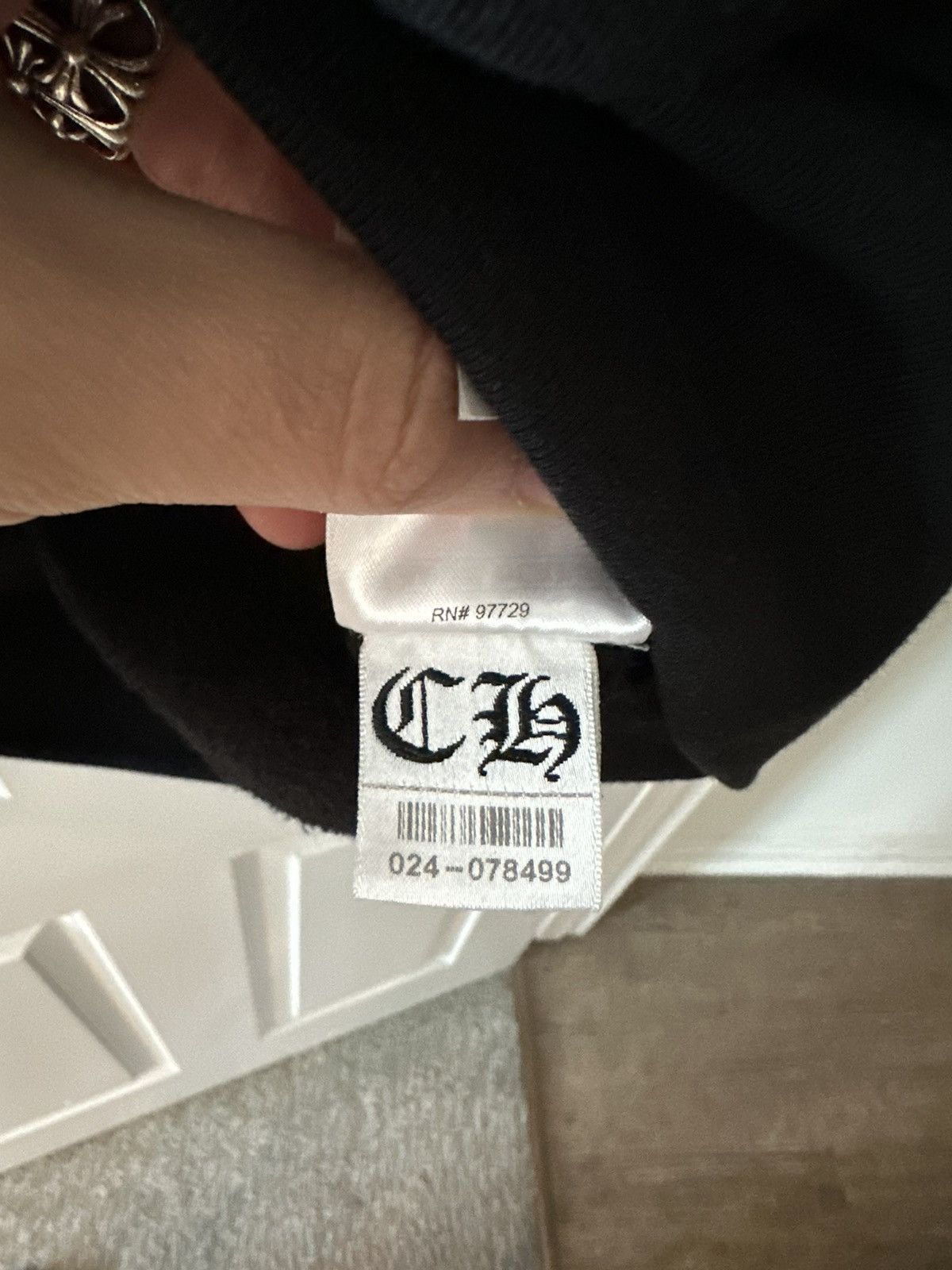 Chrome Hearts Chrome hearts scroll hoodie in black men's medium Size US M / EU 48-50 / 2 - 5 Thumbnail
