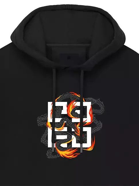 Givenchy o1w1db10325 Slim Fit Hoodie in Black Size US XS / EU 42 / 0 - 2 Thumbnail