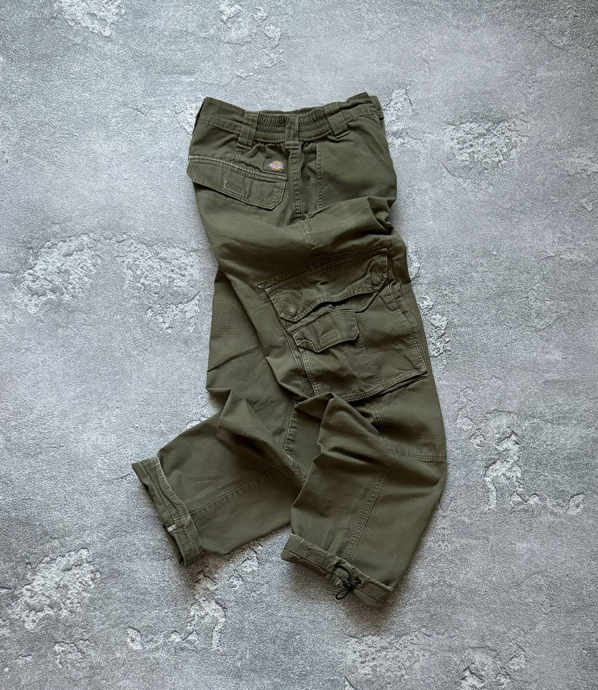 Dickies × Vintage Dickies w24 cargo khaki Wmns pant joggers trouser chino Size 24" / US 00 / IT 34 - 15 Thumbnail