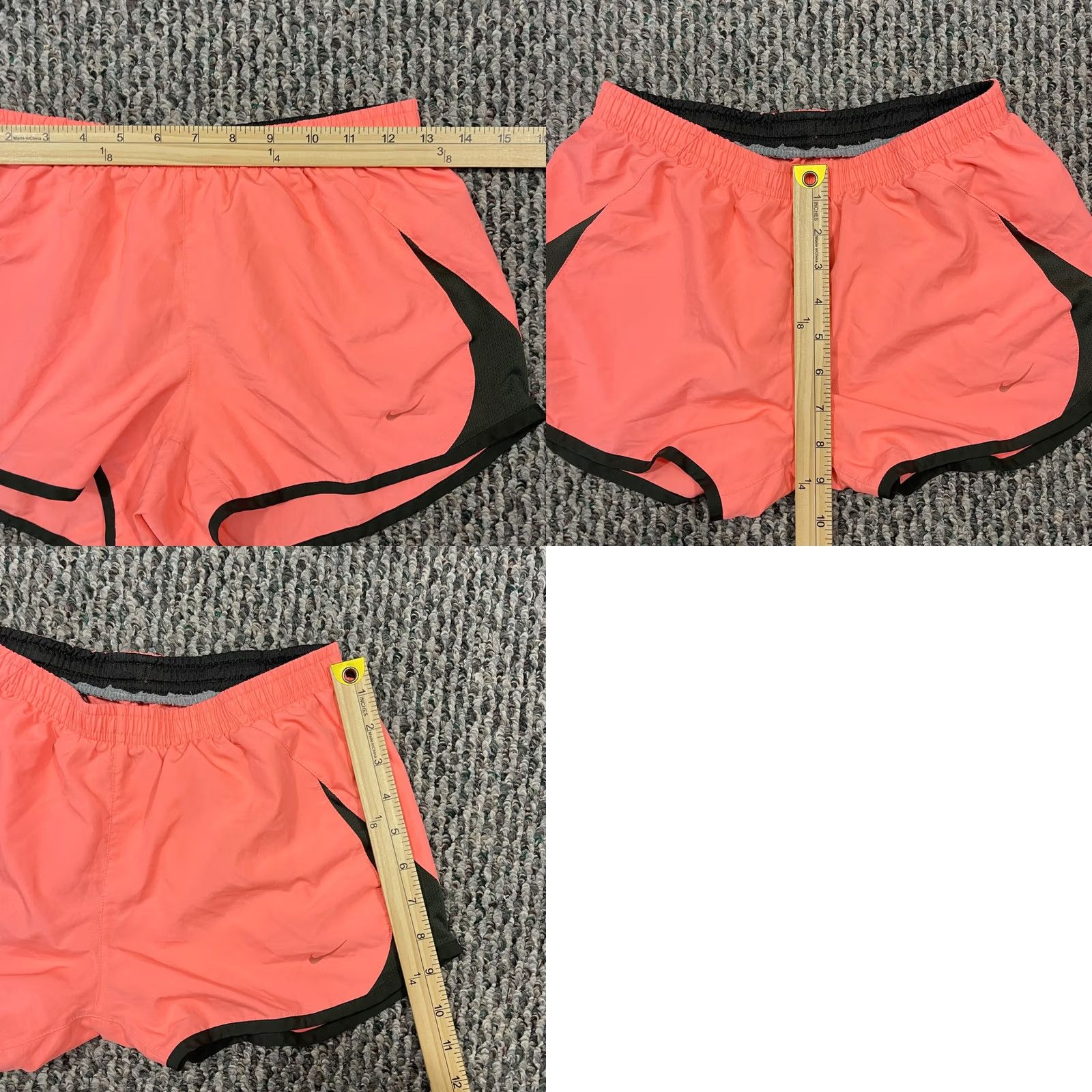 Nike Nike Shorts Womens Small Peach Running Dry Tempo Brief Athletic Active Sport Size 28" / US 6 / IT 42 - 8 Thumbnail