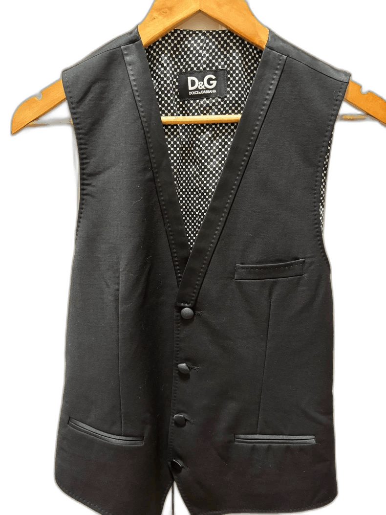 Dolce & Gabbana black wool vest by Dolce & Gabbana Size US M / EU 48-50 / 2 - 1 Thumbnail