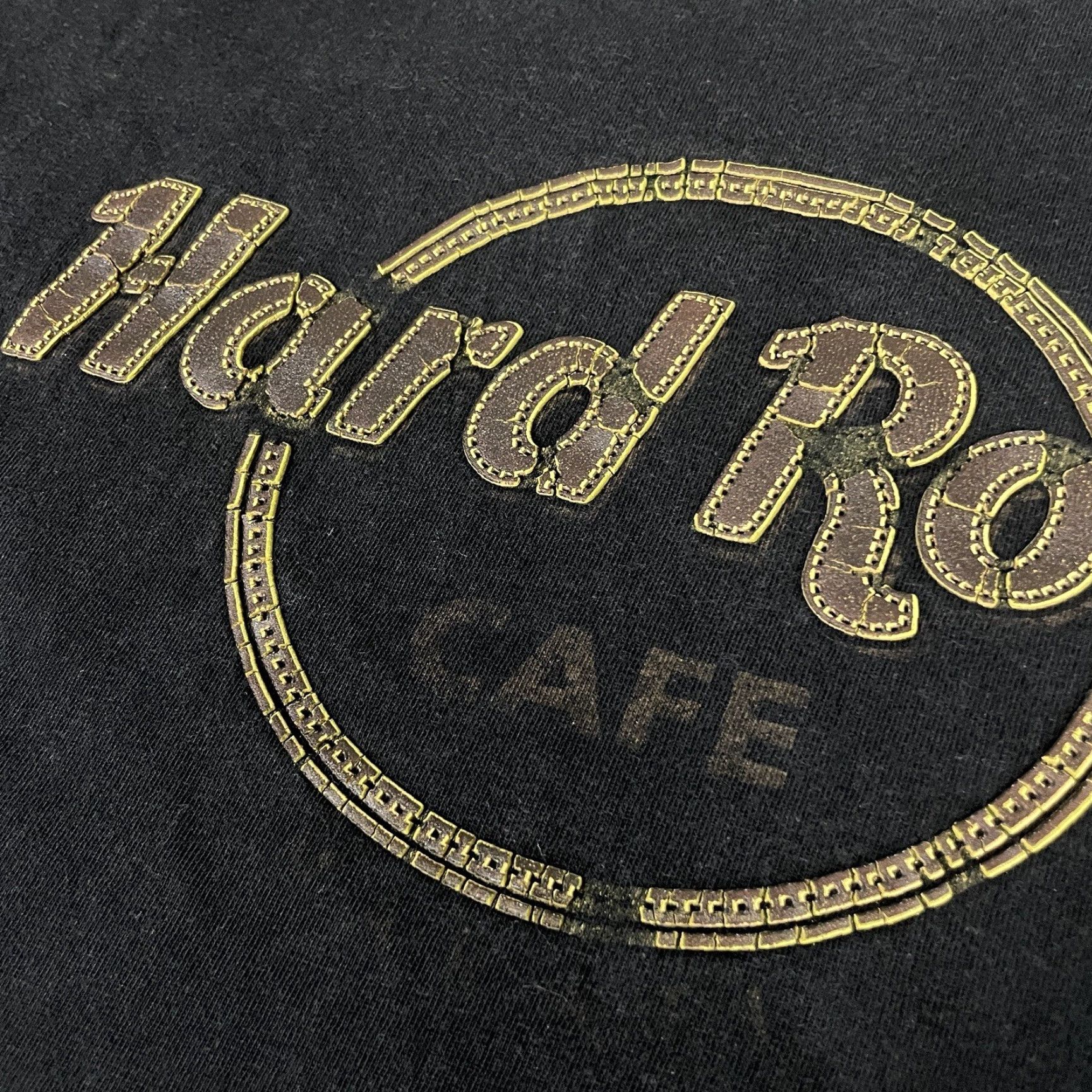 Hard Rock Cafe VINTAGE Hard Rock Cafe T-Shirt Men XL Black Distressed Faded 90s Logo Shirt Size US XL / EU 56 / 4 - 3 Thumbnail