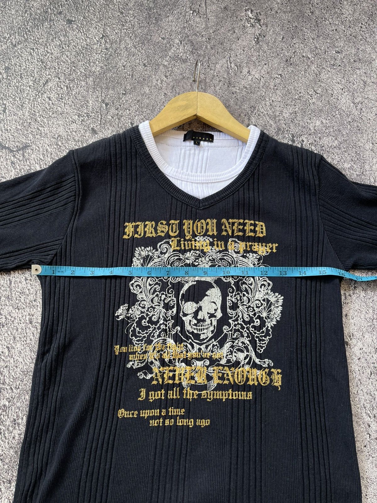 Japanese Brand Y2k Spinash ifsixwasnine skull tee Size US S / EU 44-46 / 1 - 7 Thumbnail