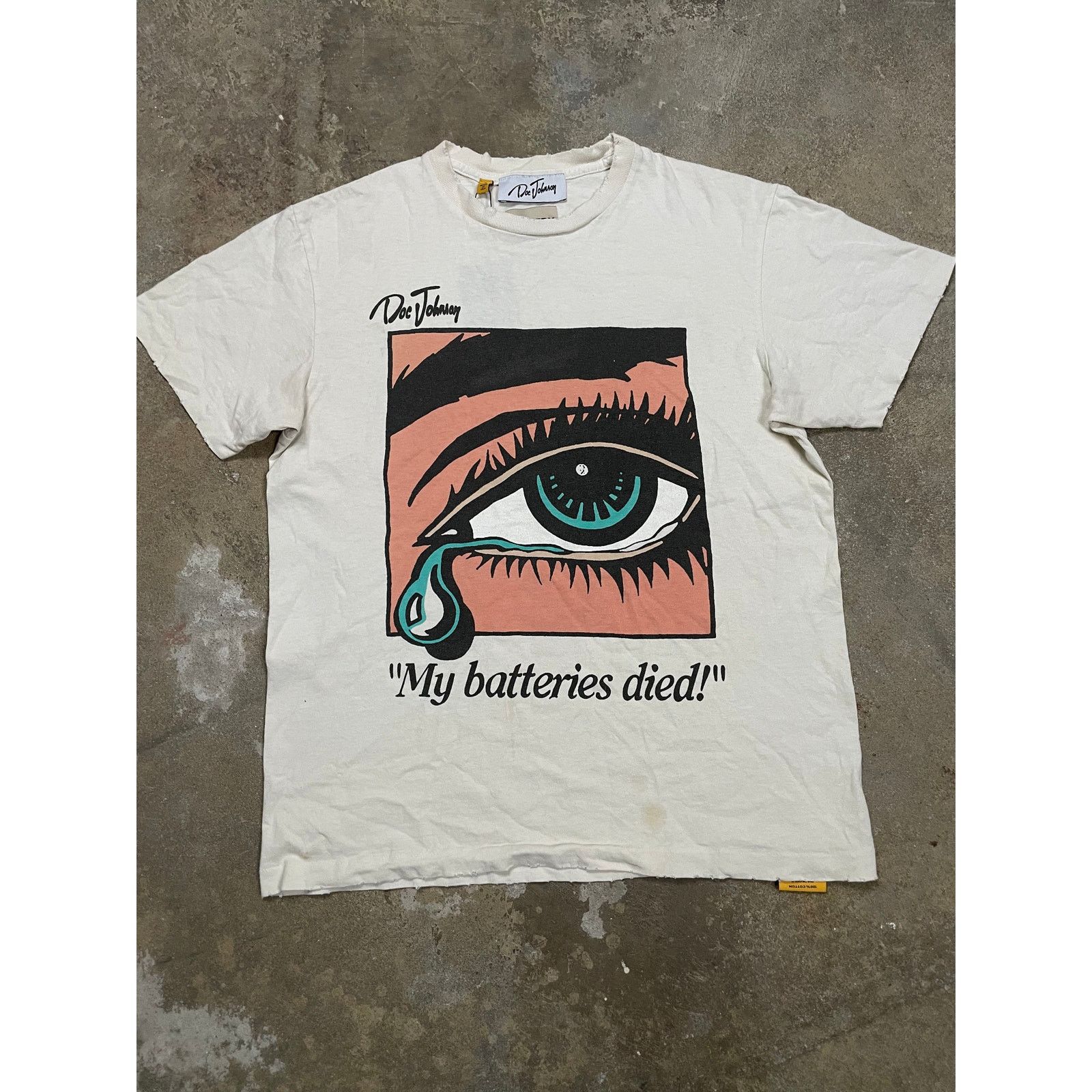 Gallery Dept. *NEW* GALLERY DEPT CLAW ATK TEE WHITE SMALL