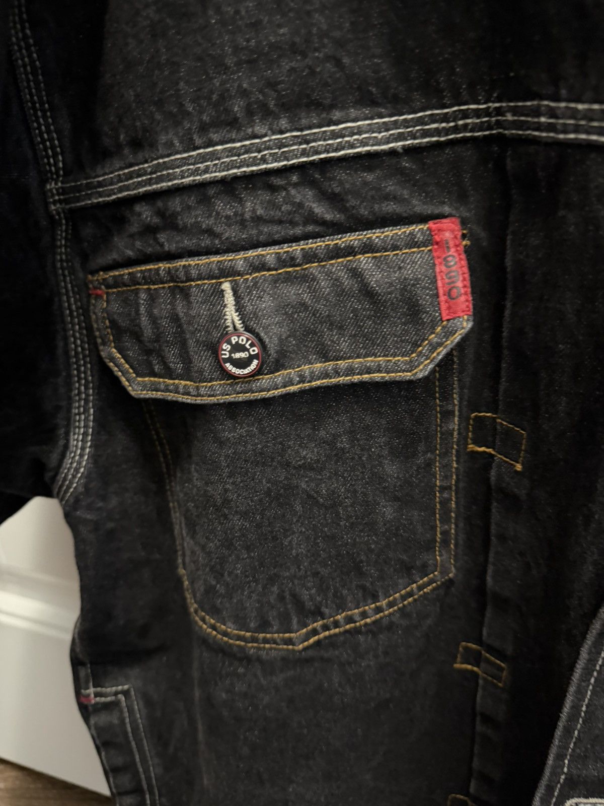 U.S. Polo Assn. Vintage U.S. Polo Assn Black Denim Jacket XL Size US XL / EU 56 / 4 - 4 Thumbnail