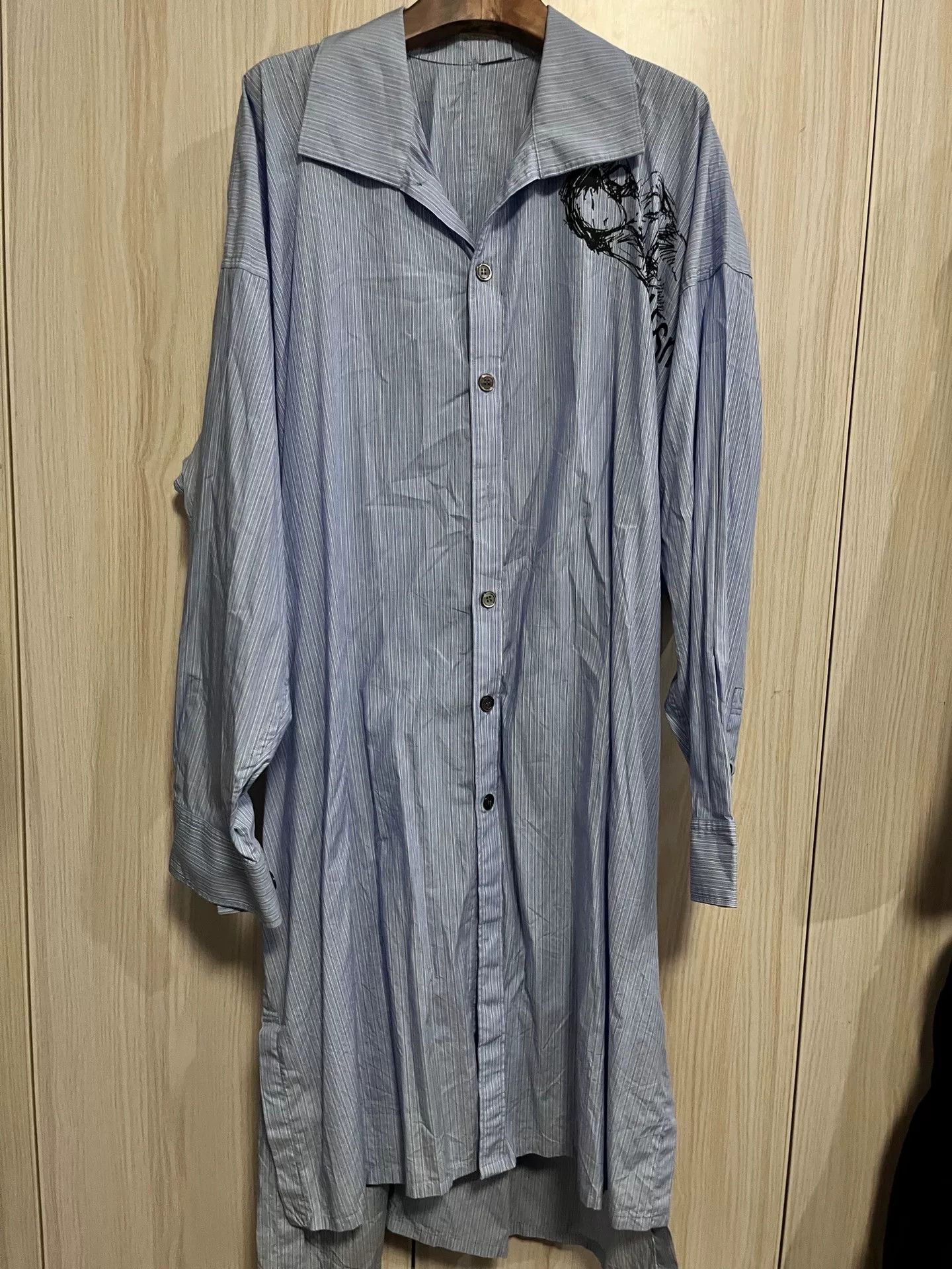 Yohji Yamamoto Yohji Yamamoto Long Shirt Size 3 Size US L / EU 52-54 / 3 - 1 Thumbnail