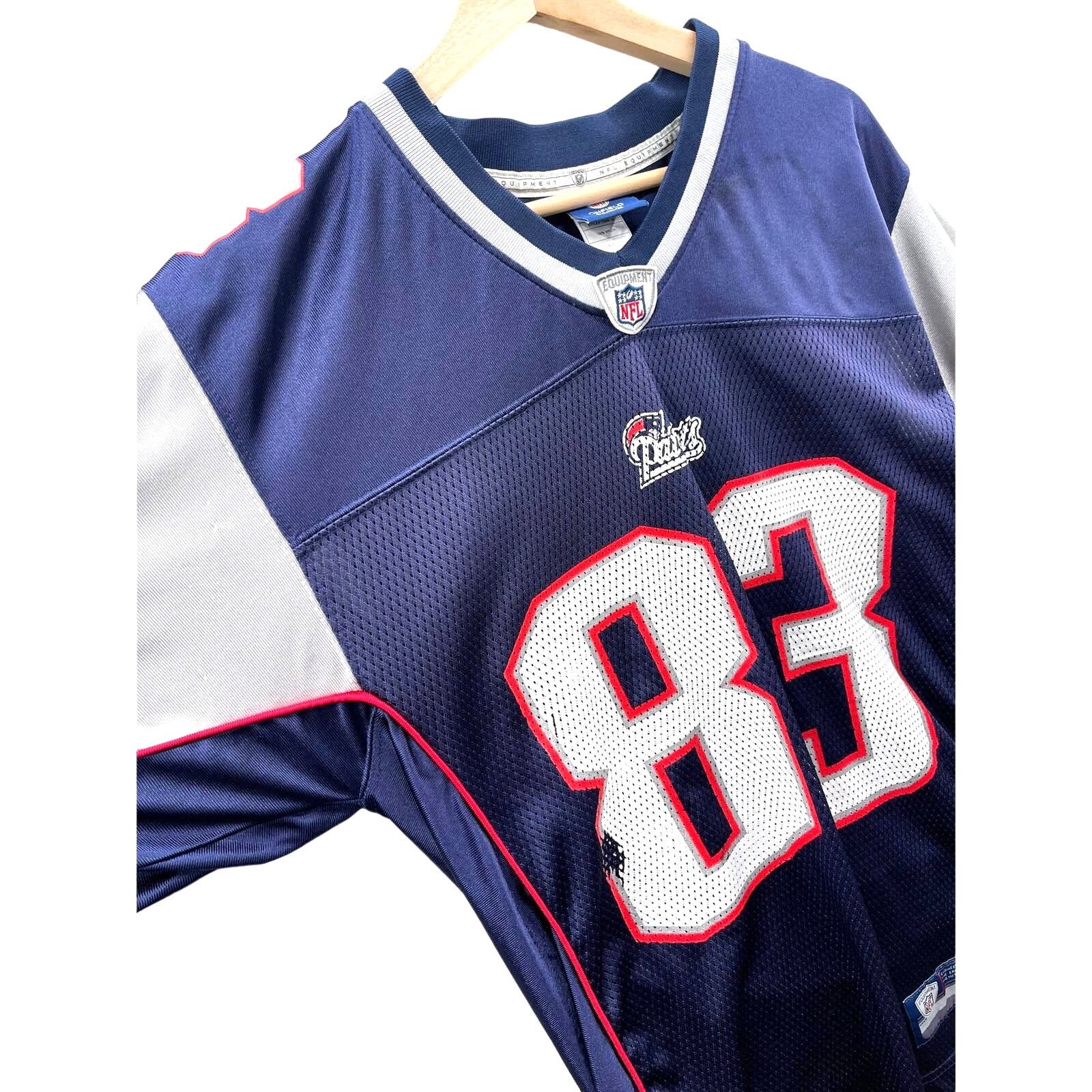 NFL × Reebok × Vintage 2000s Reebok New England Patriots Wes Welker NFL Team Jersey Size US S / EU 44-46 / 1 - 5 Thumbnail