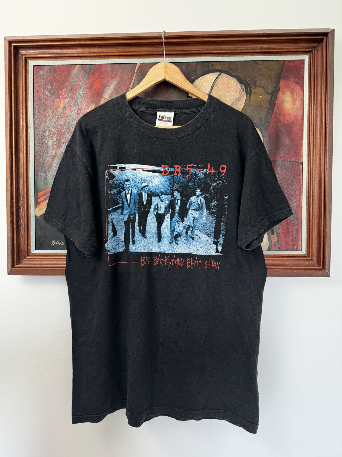 Band Tees Vintage 90s BR549 Band Tee American Country Rock Rare Size US L / EU 52-54 / 3 - 1 Thumbnail