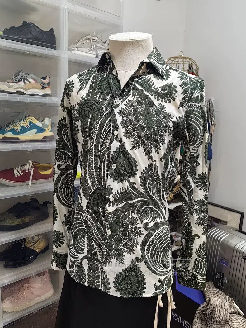 Givenchy Givenchy Mandarin Collar Floral Shirt Size XS / US 0-2 / IT 36-38 - 2 Thumbnail