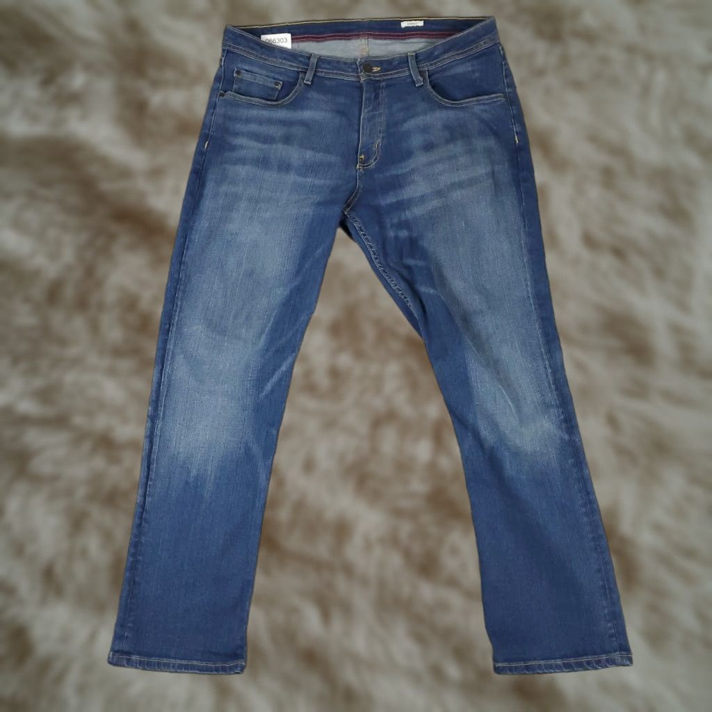 Denime Hawker Rye Jeans Mens 38x30 Blue Denim Straight Leg Pants Size US 38 / EU 54 - 1 Thumbnail
