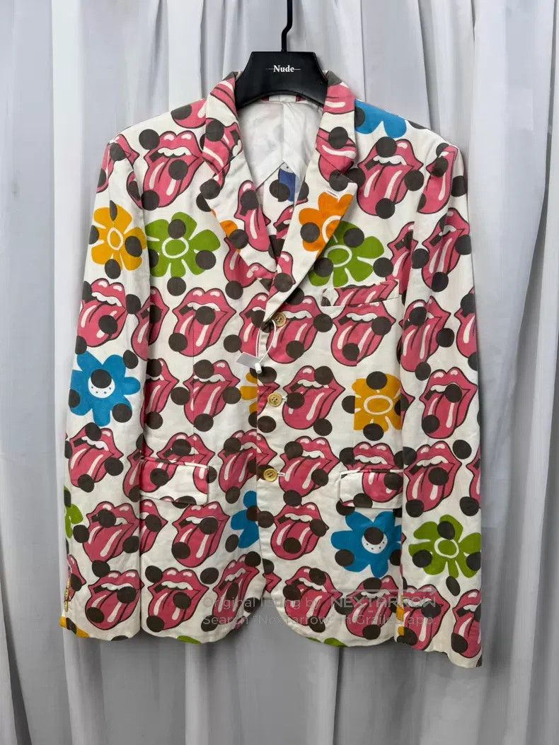 Comme des Garcons Comme des Garçons Size M Pop art cotton blazer with Rolling Size 38R - 1 Thumbnail
