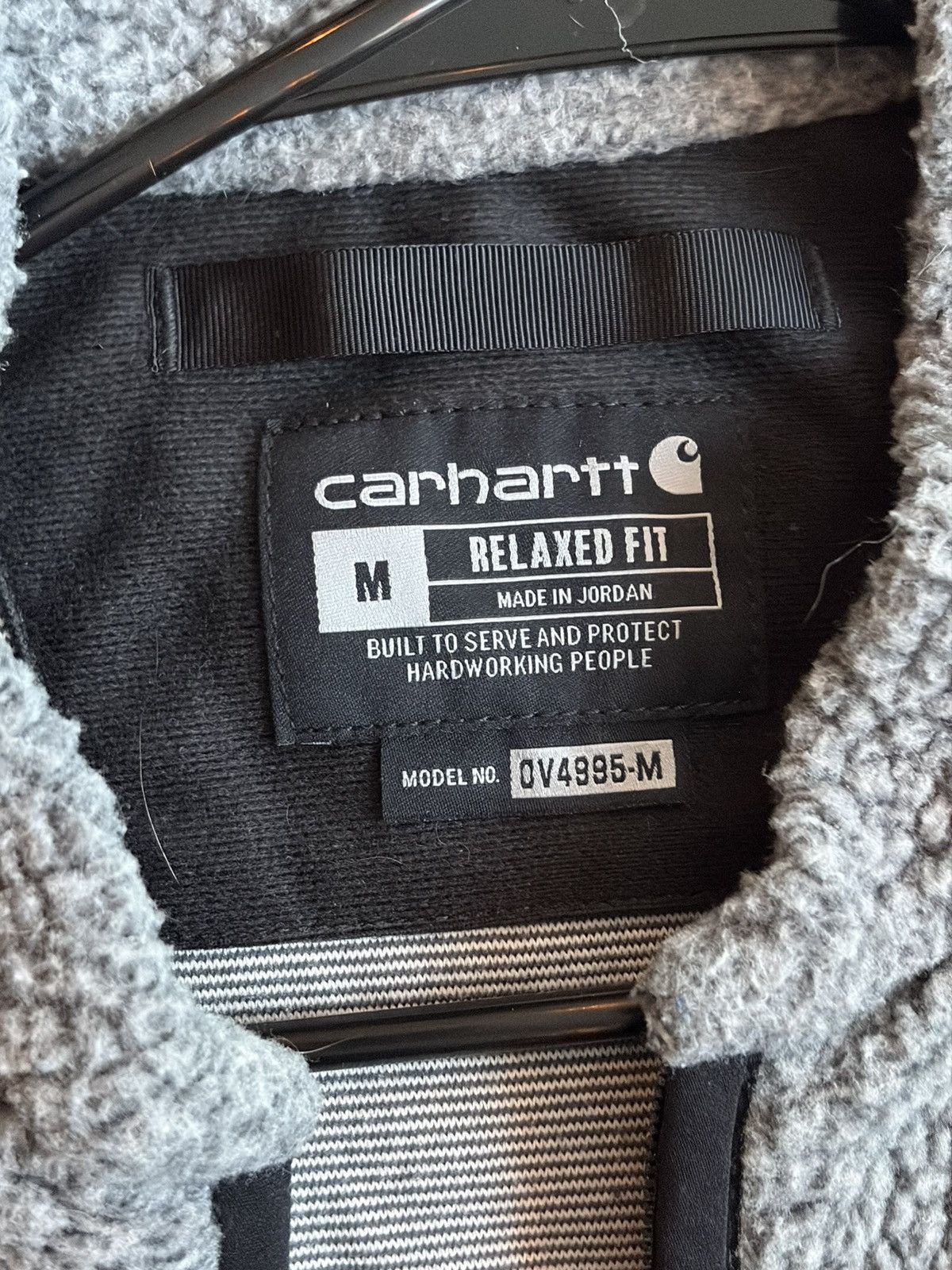 Carhartt Carhartt Grey Sherpa Fleece Vest – Relaxed Fit – Men’s M Size US M / EU 48-50 / 2 - 4 Thumbnail