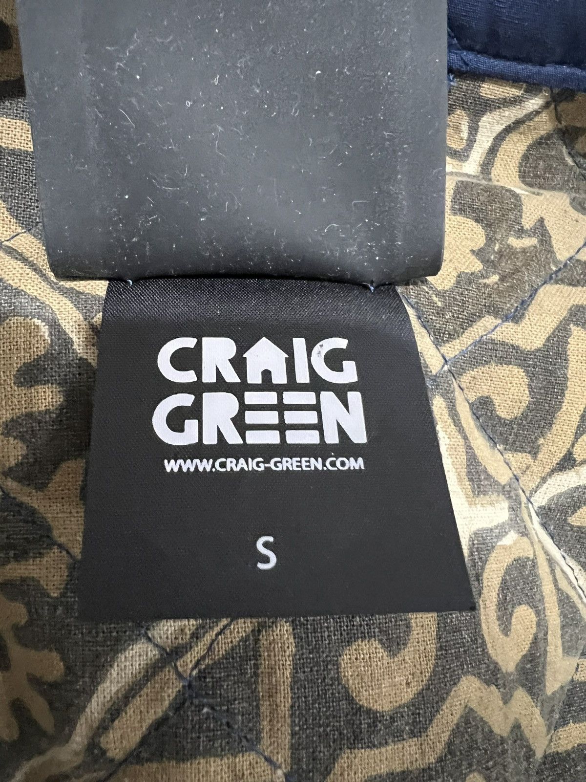 Craig Green Craig Green AW17 Tapestry Laced Navy Block Print Jacket Size US S / EU 44-46 / 1 - 7 Thumbnail