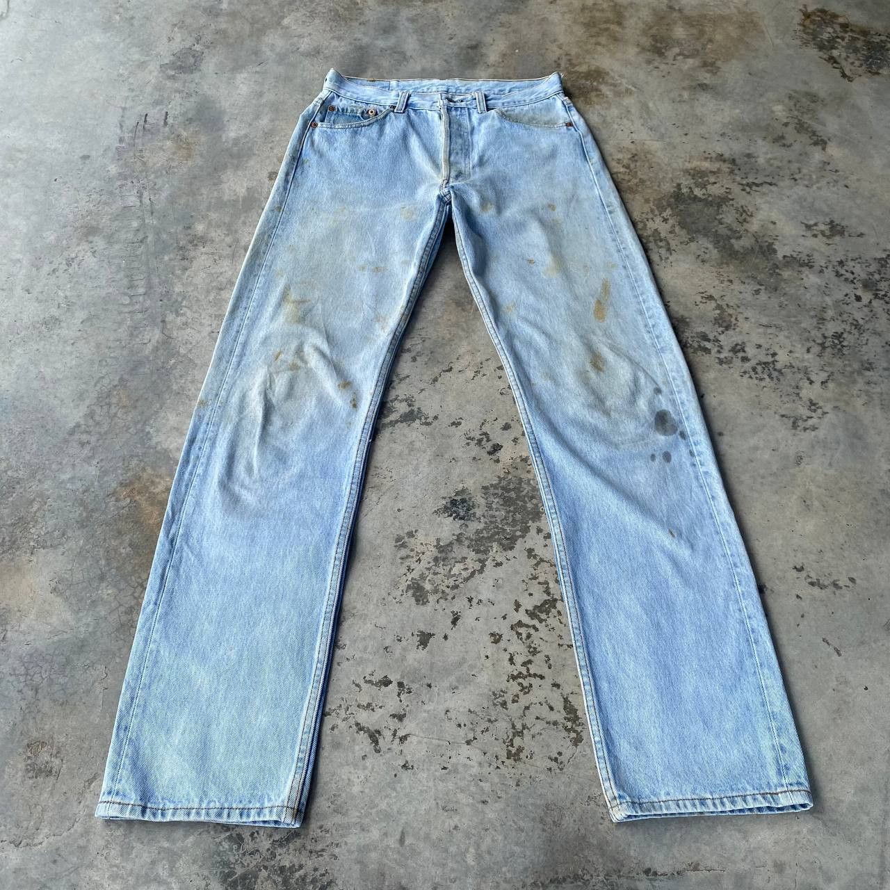 Levi's × Vintage VINTAGE 1989 LEVIS 501XXSTONEWASH DIRTY 555 BUTTON W29X32.5 Size US 29 - 3 Thumbnail