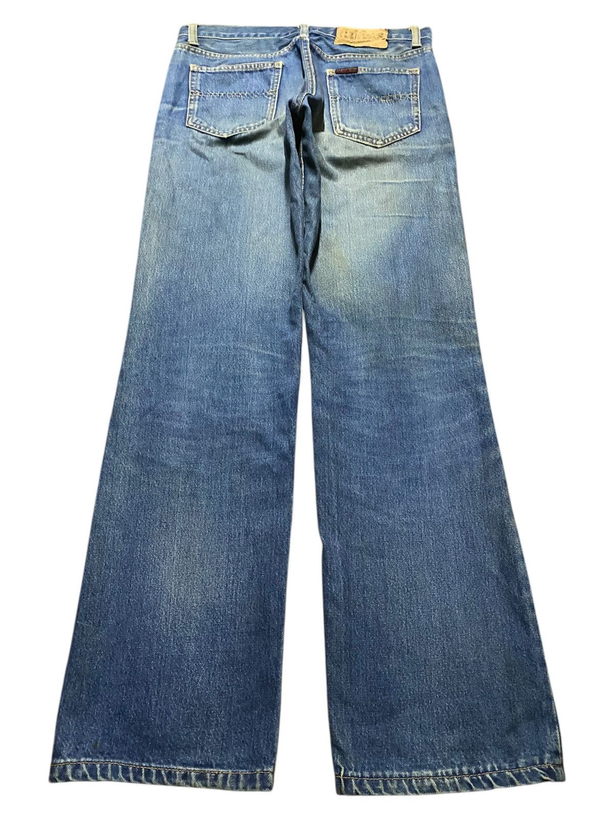 Vision Streetwear Vintage Japanese Brand Canvas Mud Wash Distressed Loose Jean Size US 31 - 2 Thumbnail